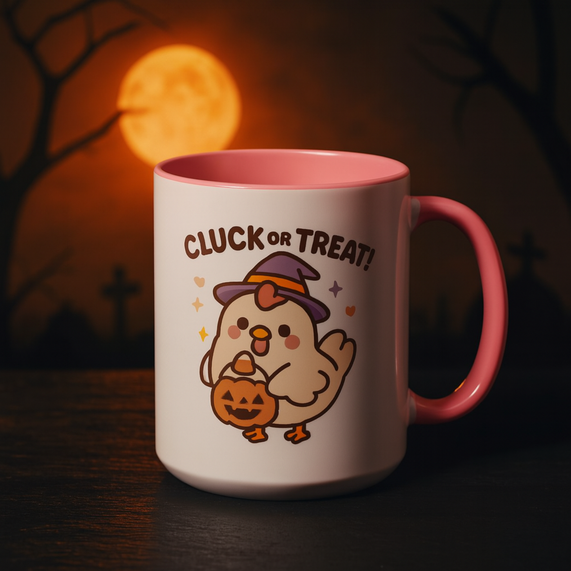Cute Halloween Chicken Coffee Mug Cluck or Treat Witch Chick with Pumpkin | Funny Spooky Season Gift | Fall Coffee Cup for Halloween Lovers Cute Halloween Chicken Coffee Mug Cluck or Treat Witch Chick with Pumpkin | Funny Spooky Season Gift | Fall Coffee Cup for Halloween Lovers