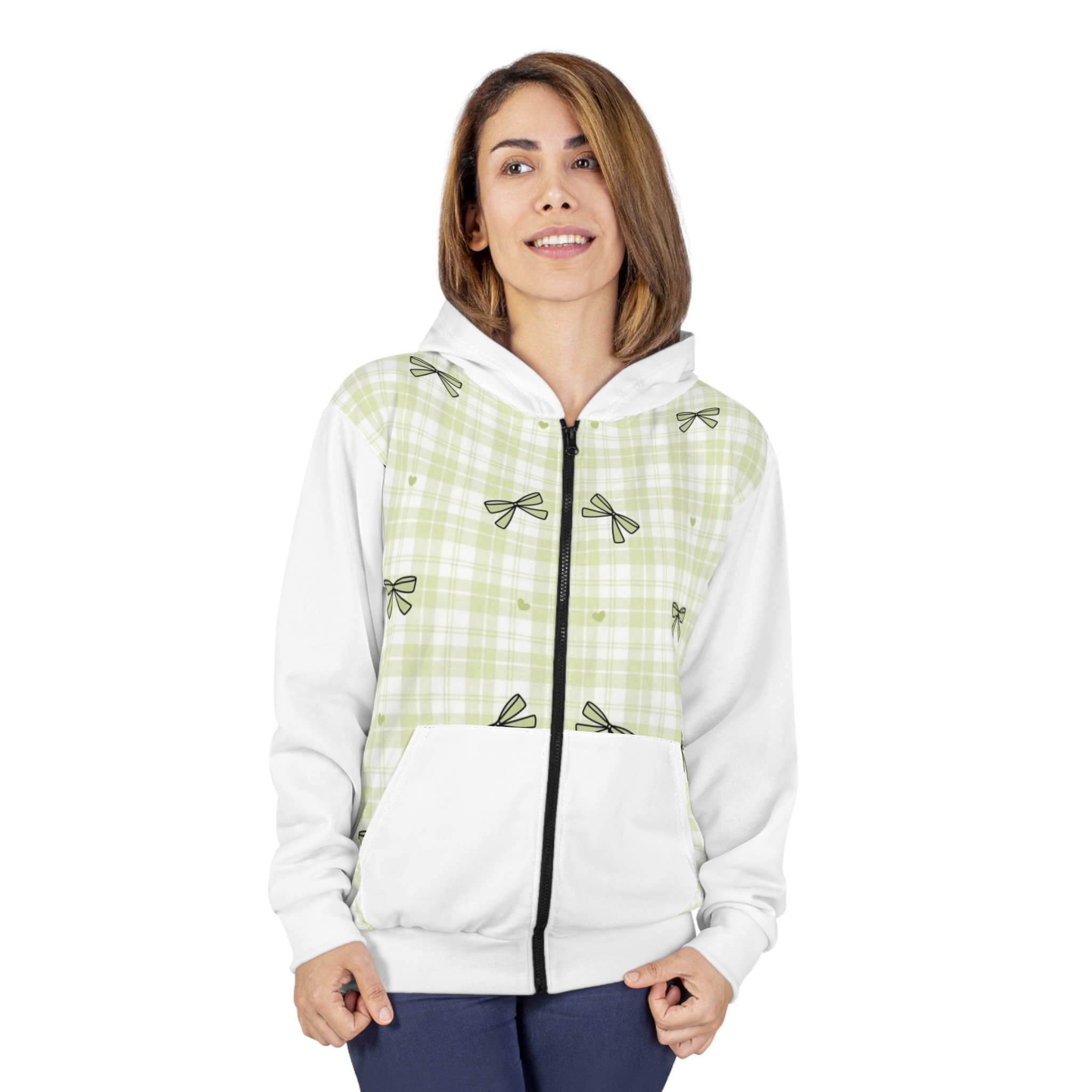 Personalized Pattern Zip Hoodie, Graphic Hoodie for Casual Wear, Unisex Customizable Zip-Up, Cozy Hoodie Gift, Trendy Outfit for All Seasons, Gift for Her/Him product thumbnail image