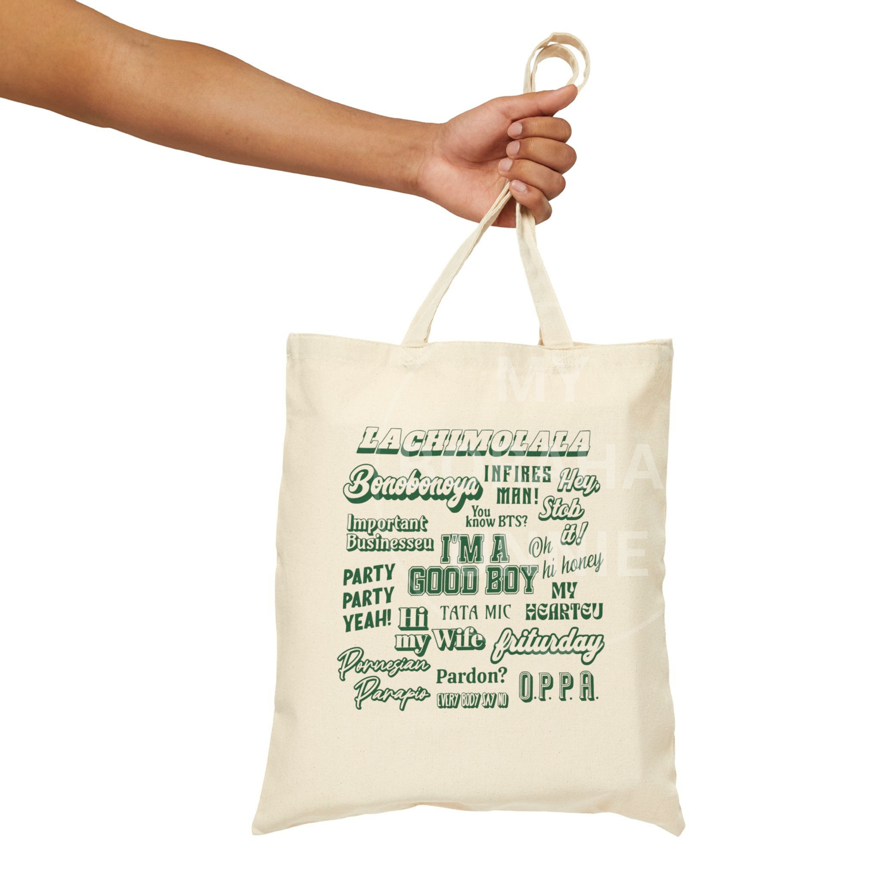 Bangtan Quotes Cotton Canvas Tote Bag, Designed by Army for Army product thumbnail image Bangtan Quotes Cotton Canvas Tote Bag, Designed by Army for Army product thumbnail image