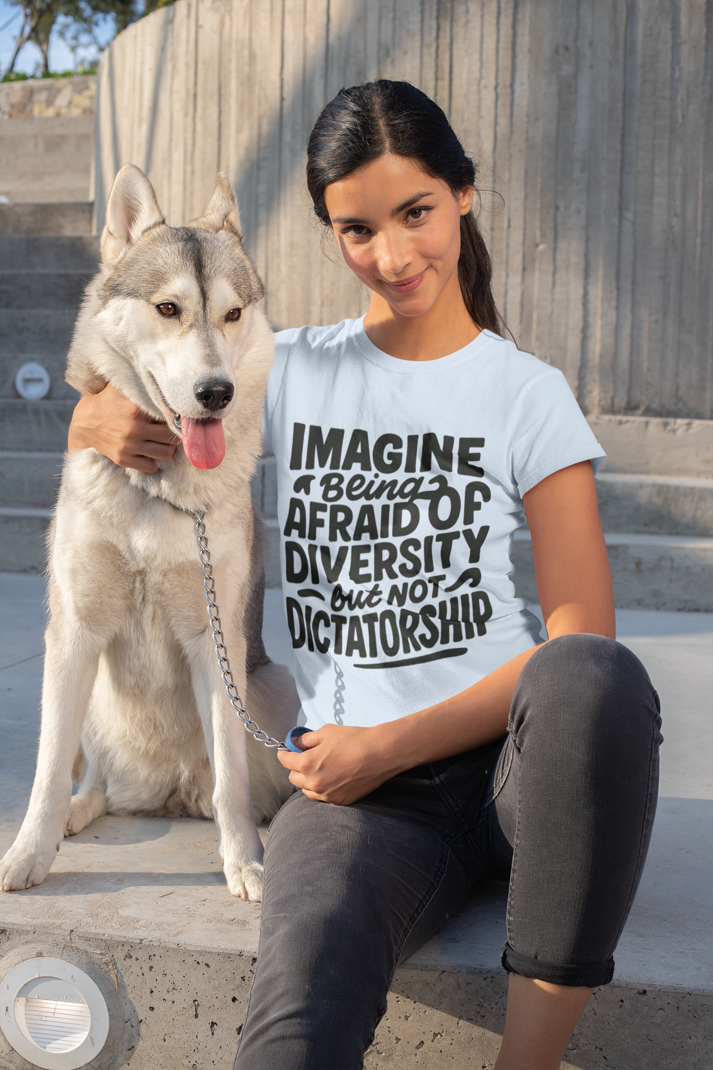 Protest Diversity Fear Unisex Heavy Cotton Tee - Imagine Fearing Diversity, Not Dictatorship Protest Diversity Fear Unisex Heavy Cotton Tee - Imagine Fearing Diversity, Not Dictatorship