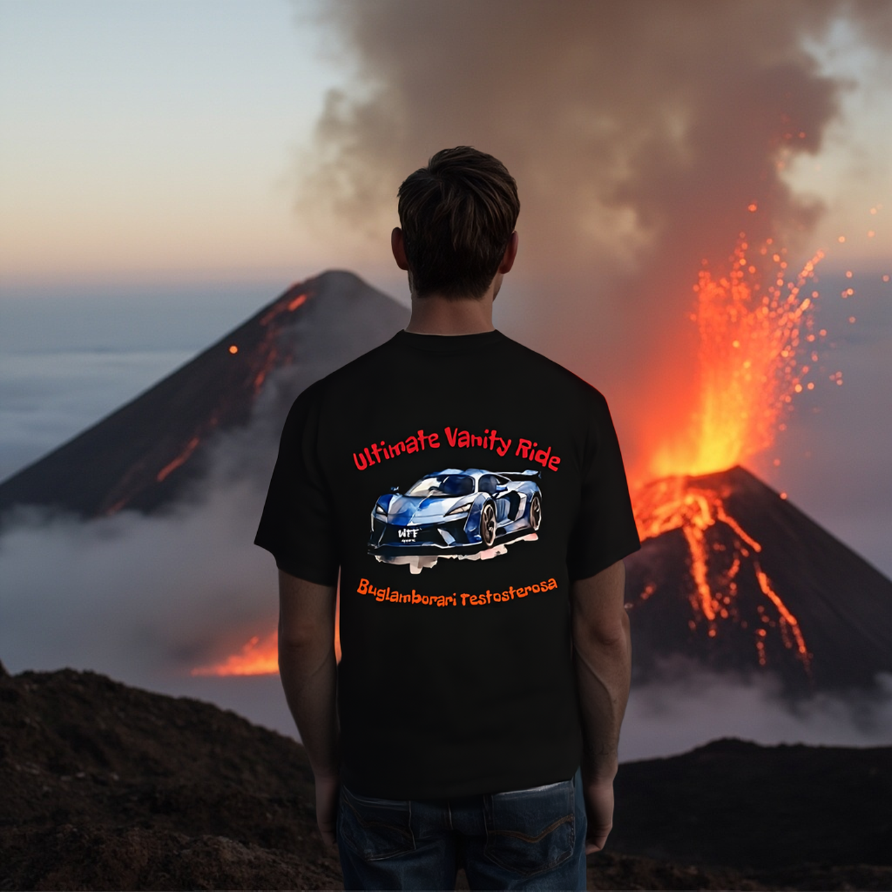 Ultimate Vanity Ride Duglamborari Testosterosa Unisex Tee  product thumbnail image