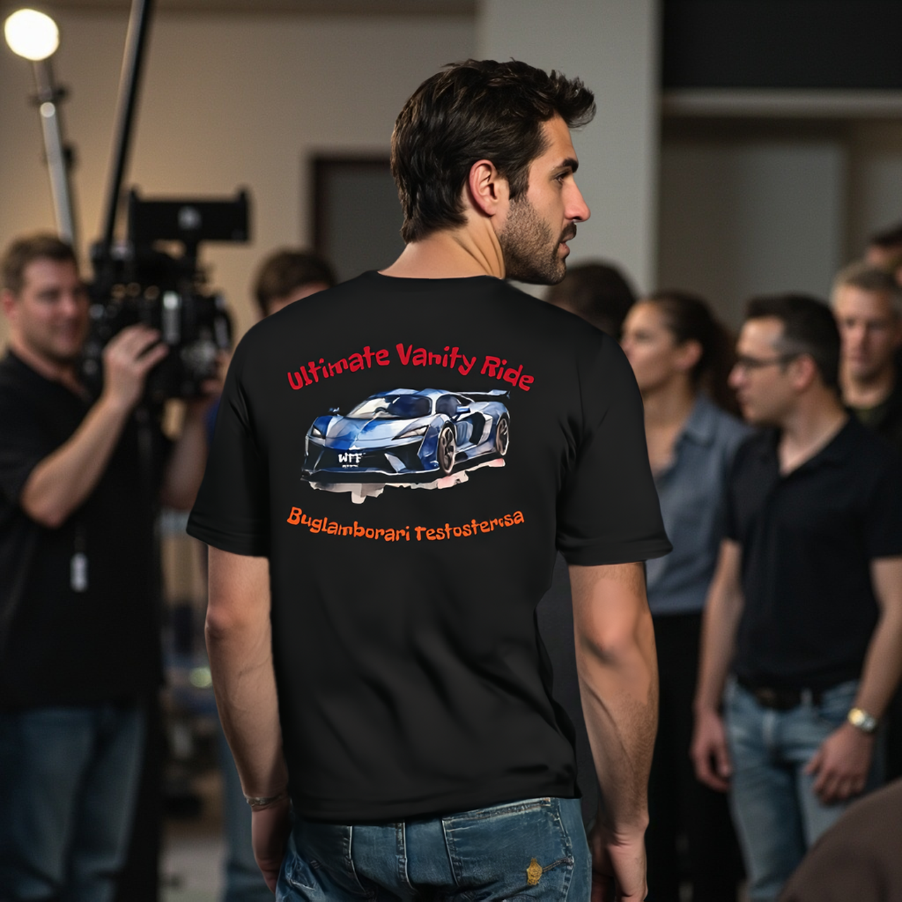 Sarcasm Culture Ultimate Vanity Ride Duglamborari Testosterosa Tee  product thumbnail image