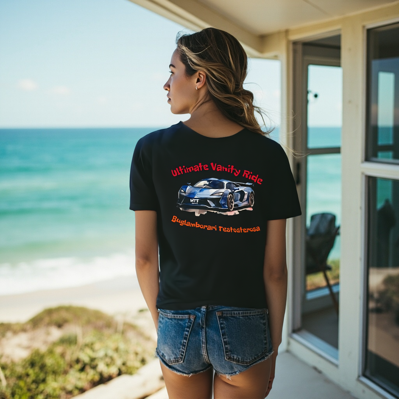 Sarcasm Culture Ultimate Vanity Ride Duglamborari Testosterosa Tee product thumbnail image Sarcasm Culture Ultimate Vanity Ride Duglamborari Testosterosa Tee product thumbnail image