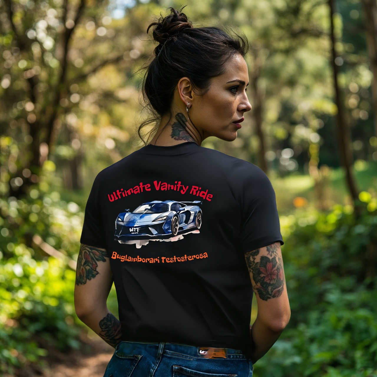 Ultimate Vanity Ride Duglamborari Testosterosa Unisex Tee  product thumbnail image