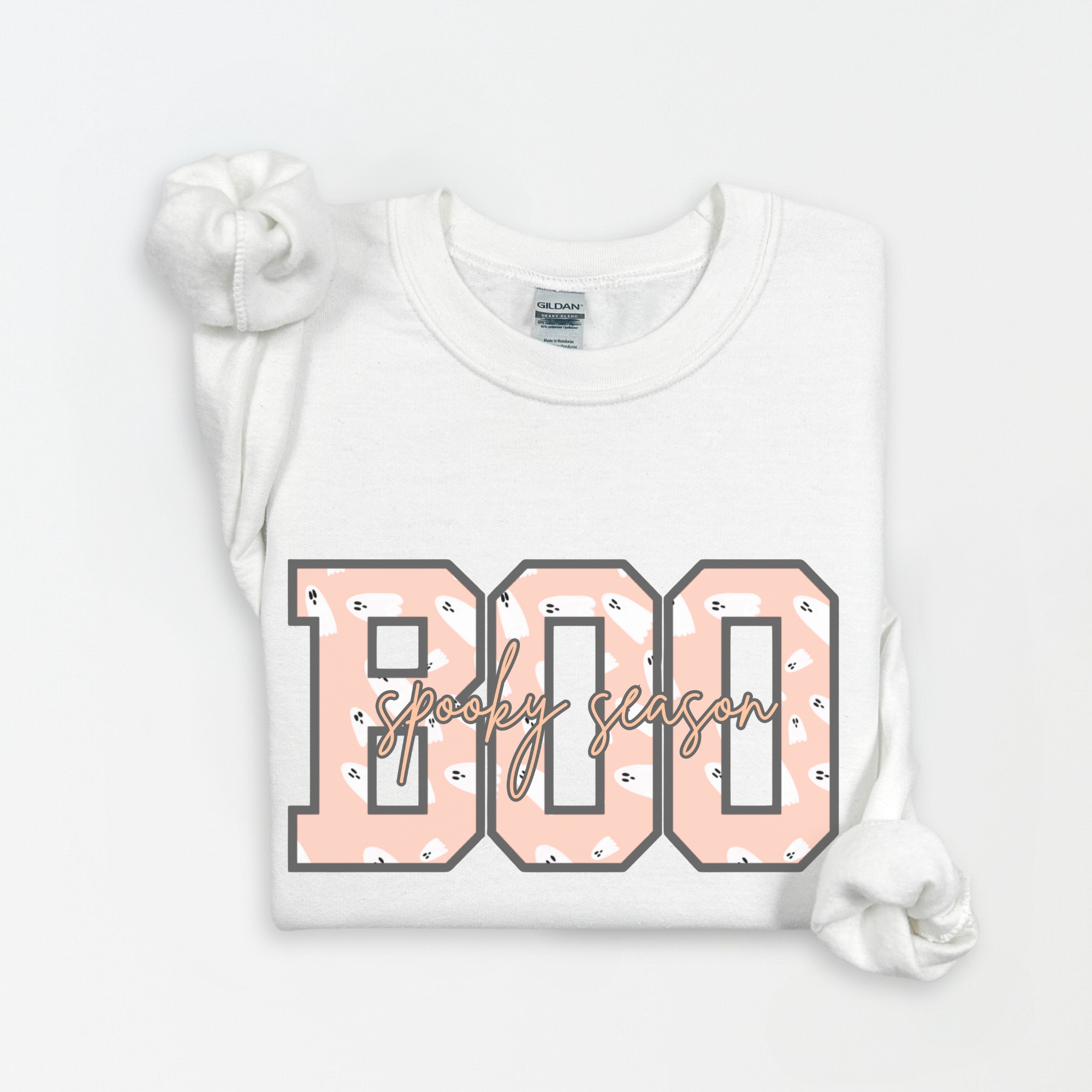 Halloween Boo Crewneck Sweatshirt, Cozy Fall Sweatshirt, Unisex Halloween Clothing, Spooky Season Attire, Ghostly Vibes, Festive Gift product thumbnail image Halloween Boo Crewneck Sweatshirt, Cozy Fall Sweatshirt, Unisex Halloween Clothing, Spooky Season Attire, Ghostly Vibes, Festive Gift product thumbnail image