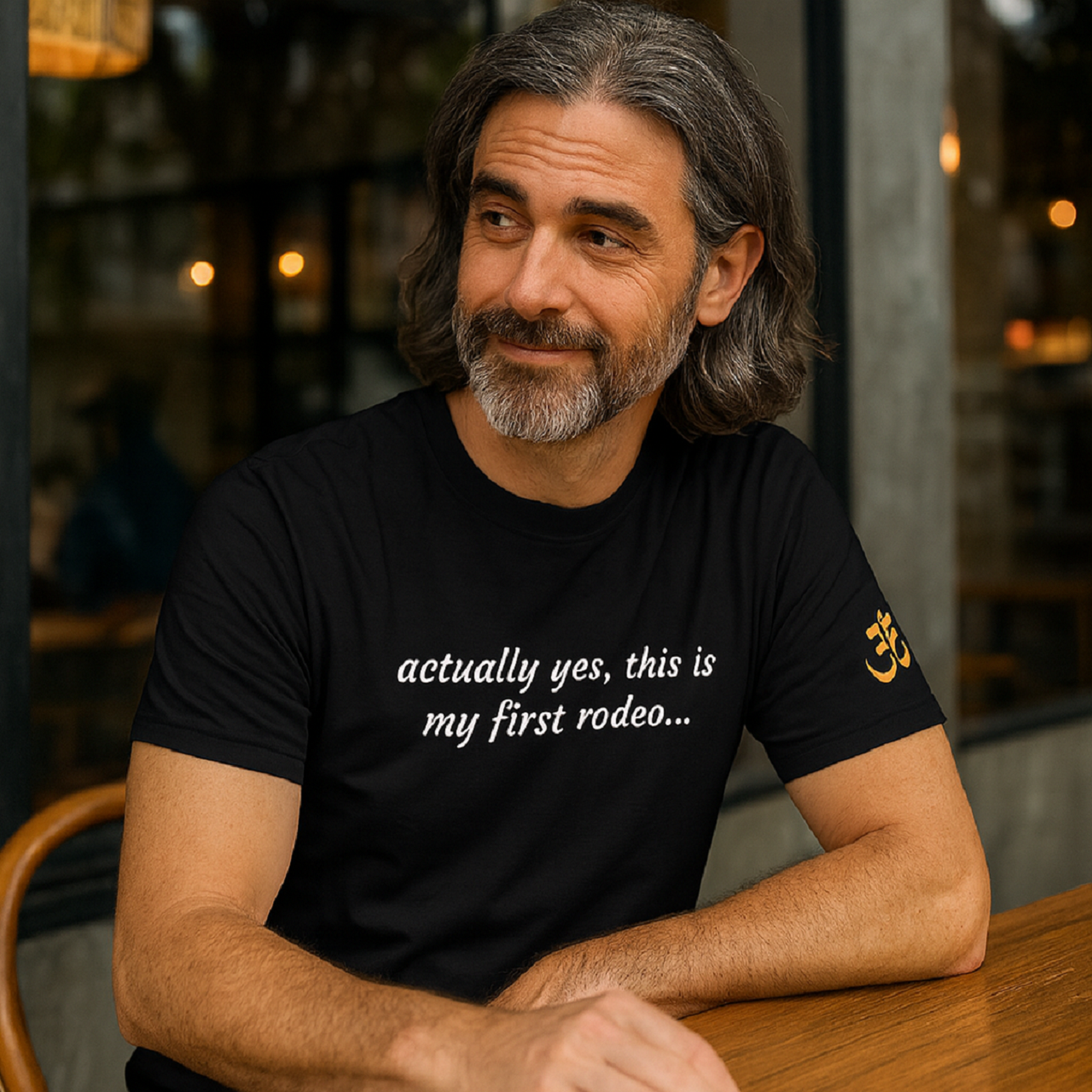 First Rodeo Black 100% Cotton Black T-Shirt product thumbnail image First Rodeo Black 100% Cotton Black T-Shirt product thumbnail image