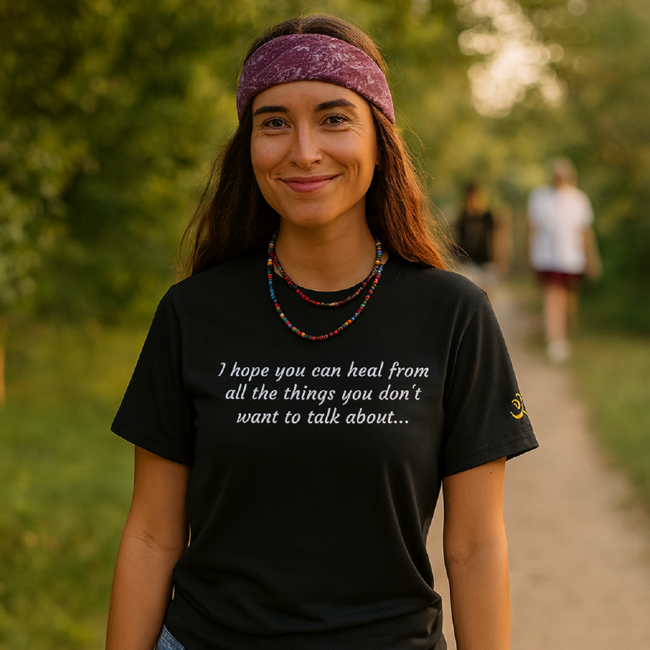 Courage to Heal 100% Cotton Black T-Shirt product thumbnail image Courage to Heal 100% Cotton Black T-Shirt product thumbnail image