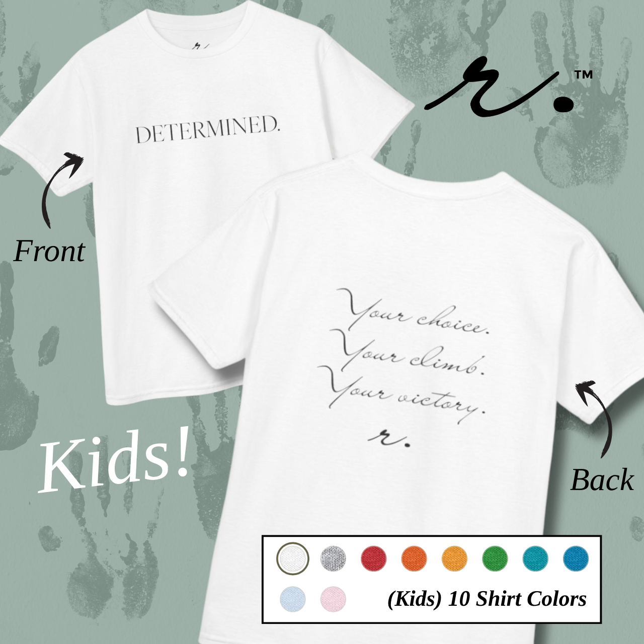 DETERMINED. | Reminder Collection Tee - Kids