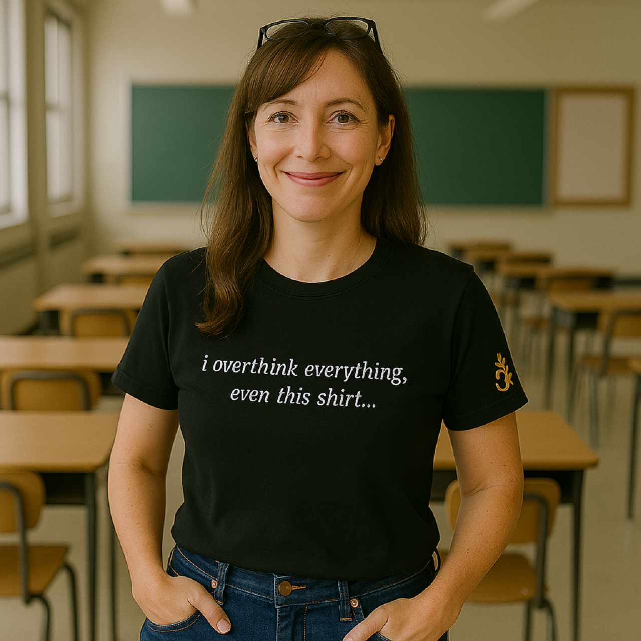 Overthink 100% Cotton Black T-Shirt Overthink 100% Cotton Black T-Shirt