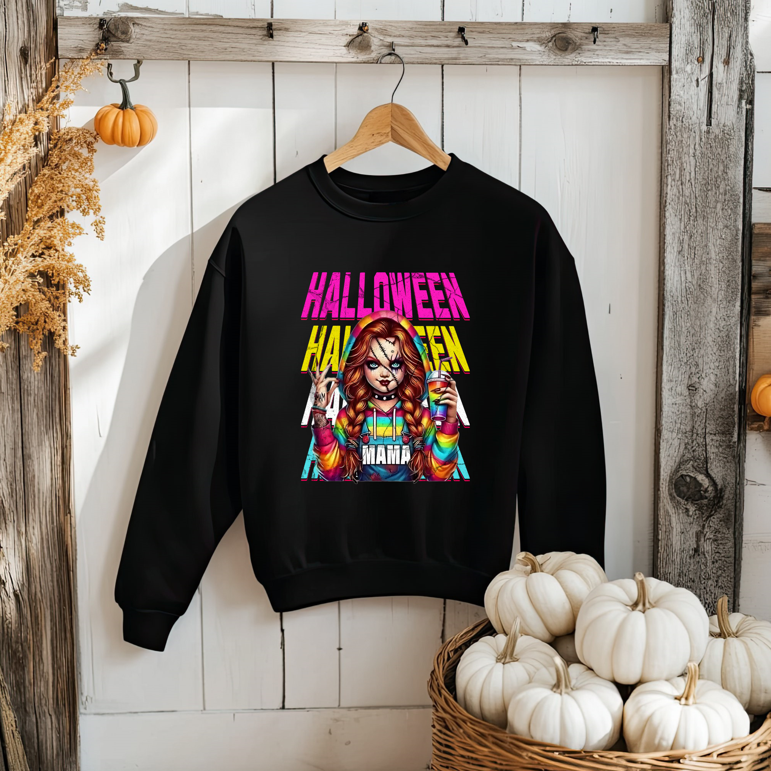 Halloween Chucky Mama Crewneck Sweatshirt