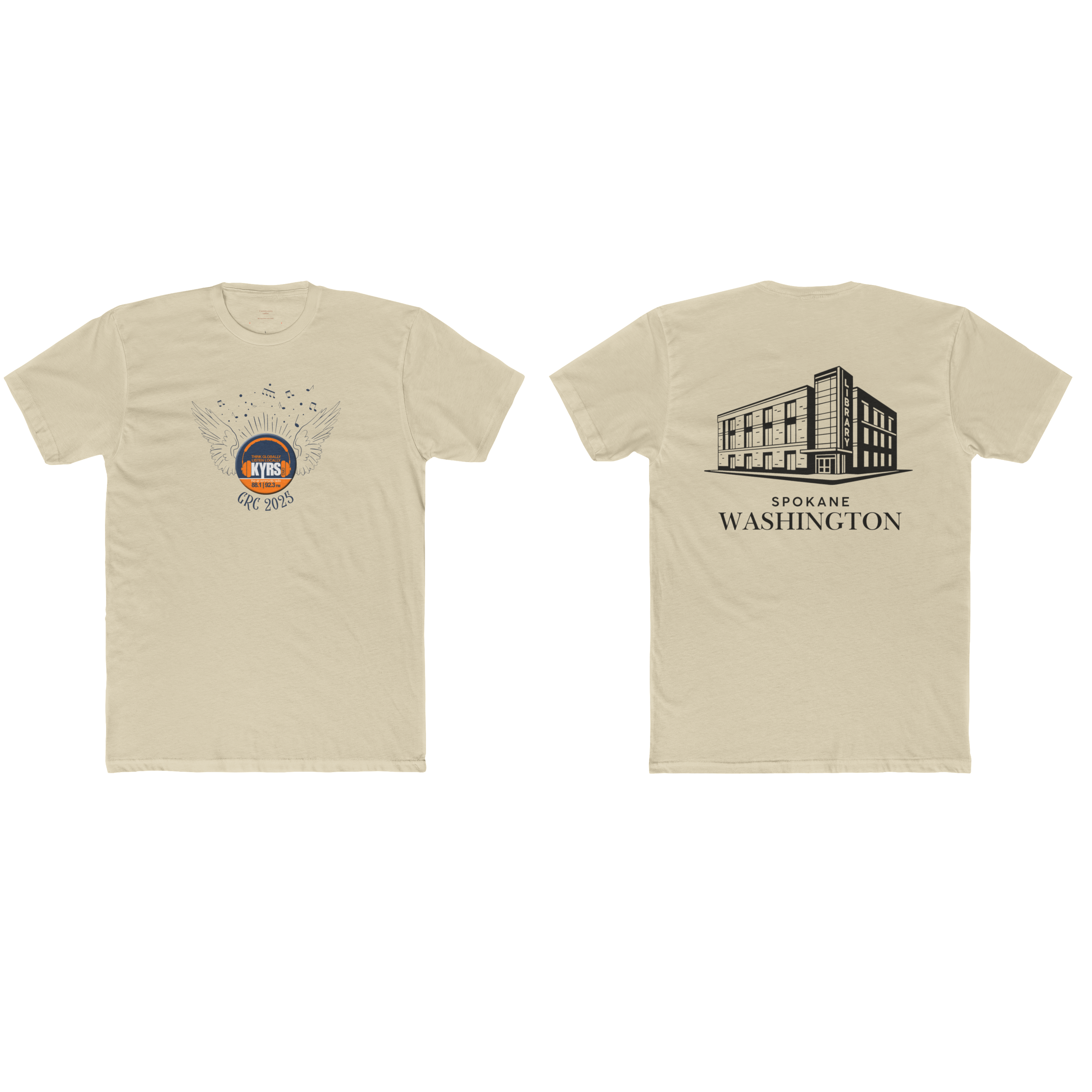 KYRS + GRC  With Wings – Library Tee