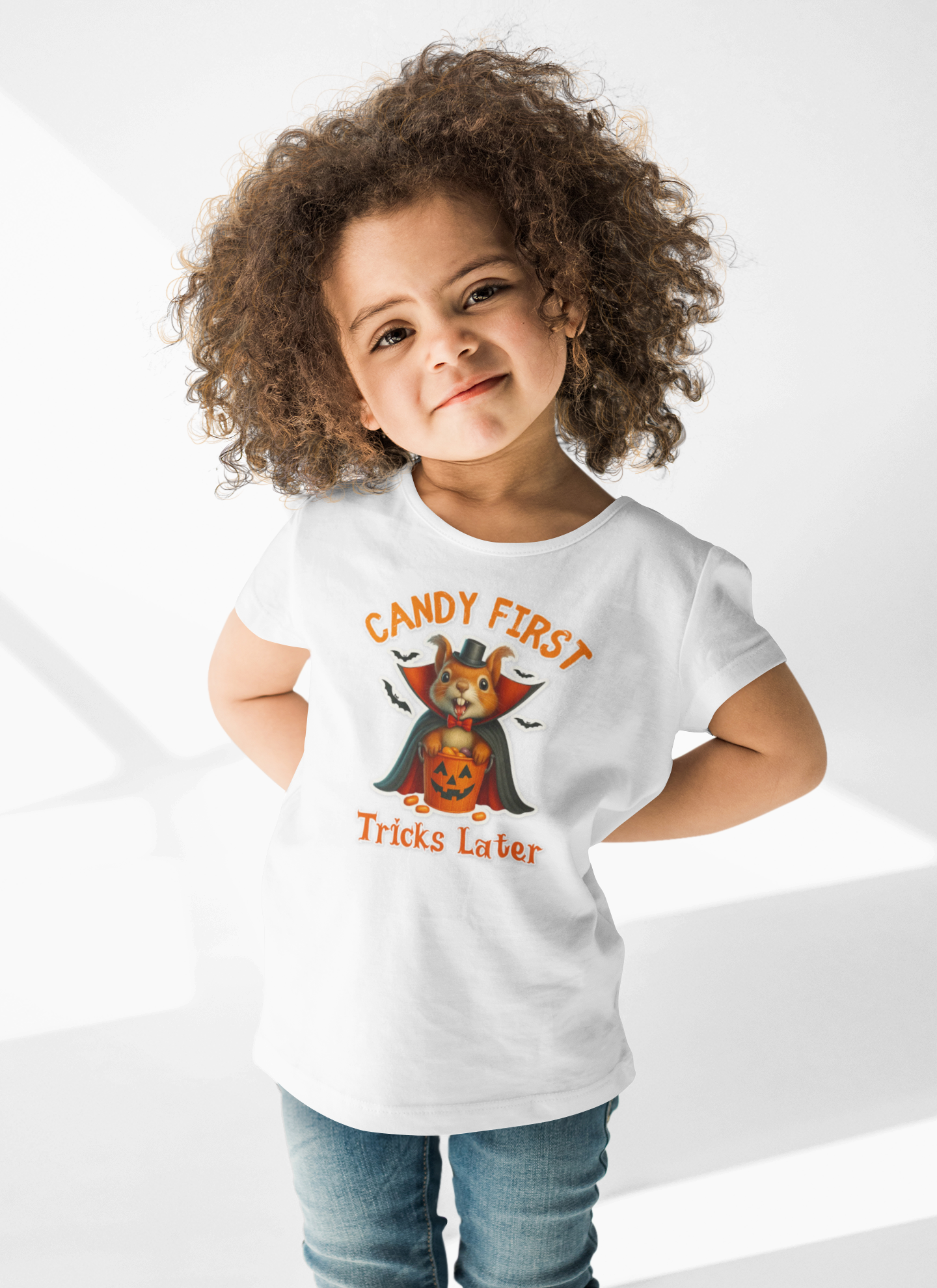 Halloween Toddler Tee - Candy First Tricks Later, Cute Kids T-Shirt, Holiday Shirt, Trick or Treat Outfit, October Festivity Top, [...] product thumbnail image