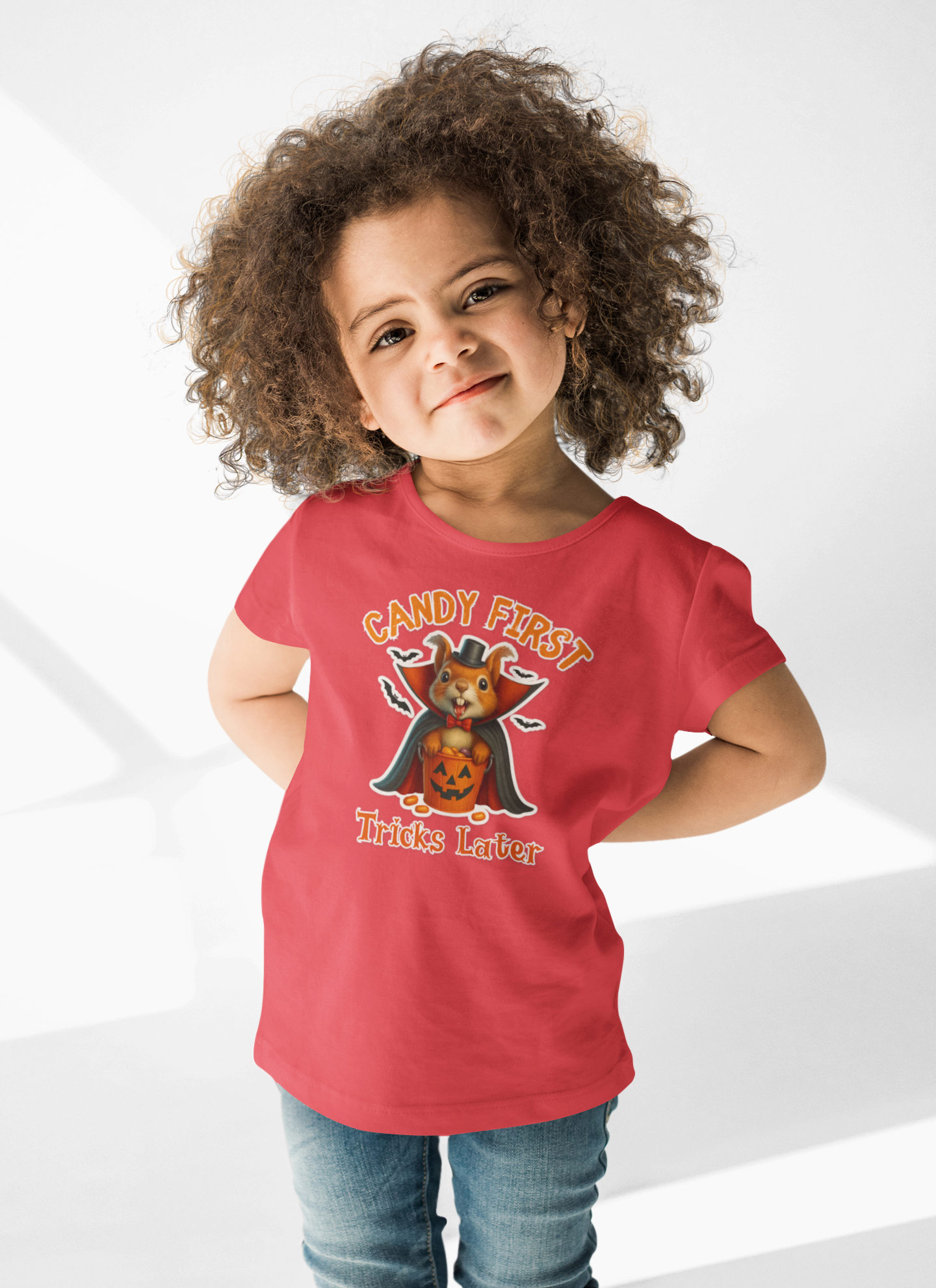 Halloween Toddler Tee - Candy First Tricks Later, Cute Kids T-Shirt, Holiday Shirt, Trick or Treat Outfit, October Festivity Top, [...] product thumbnail image