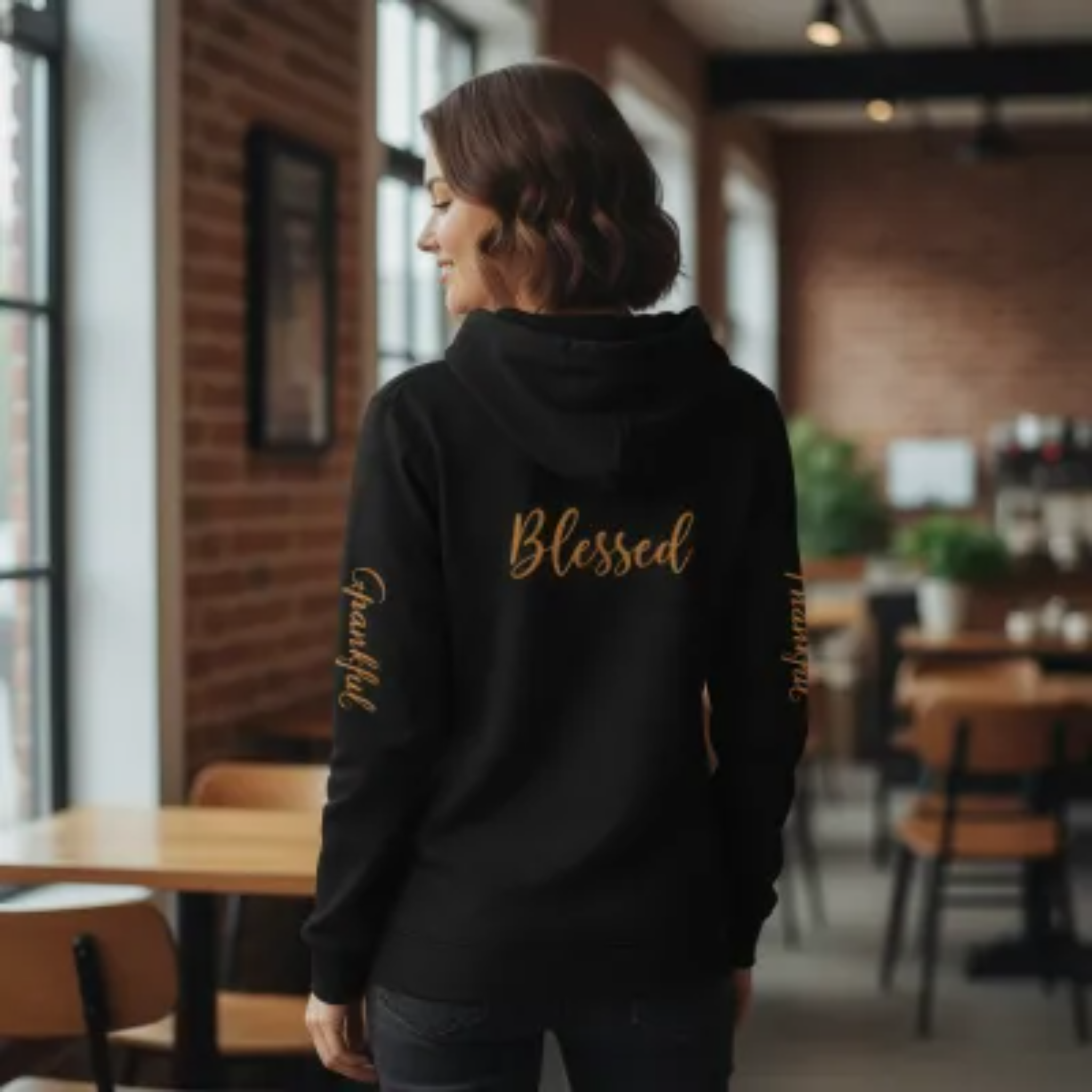 Grateful, Thankful, Blessed Hooded long sleeve T-Shirt product thumbnail image Grateful, Thankful, Blessed Hooded long sleeve T-Shirt product thumbnail image
