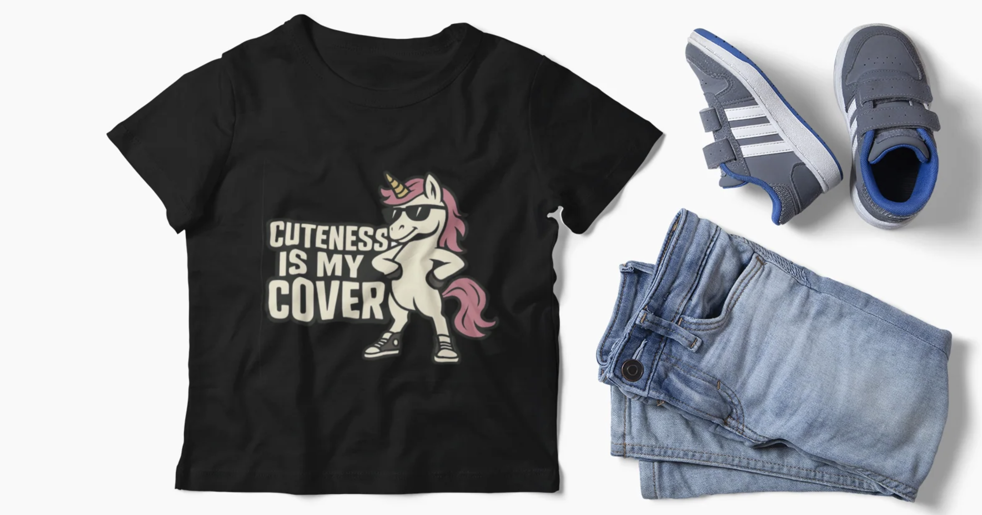Cuteness Is My Cover Unicorn Youth BJJ T-Shirt  product thumbnail image