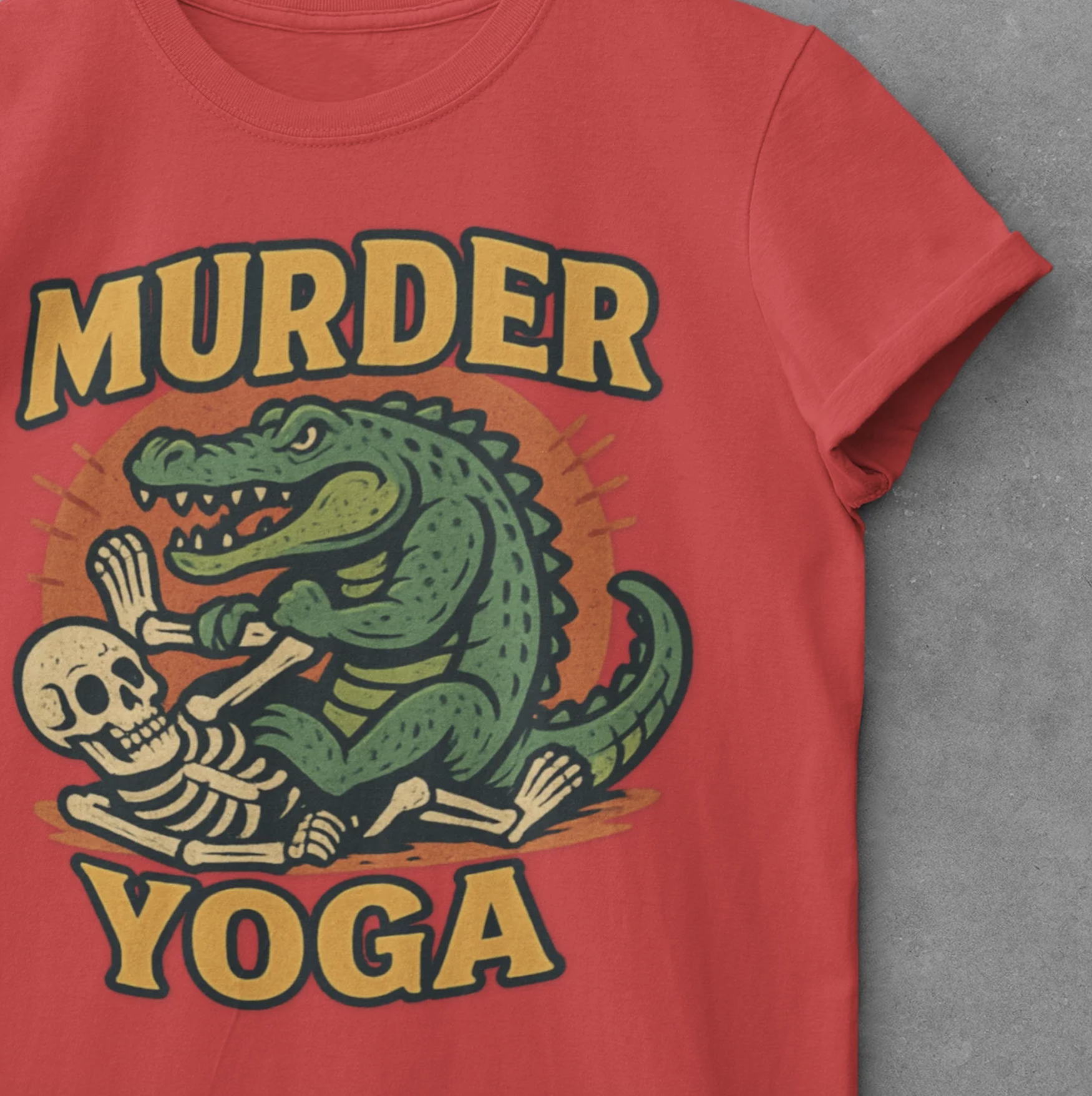 Murder Yoga Alligator BJJ Men/Unisex T-Shirt  product thumbnail image