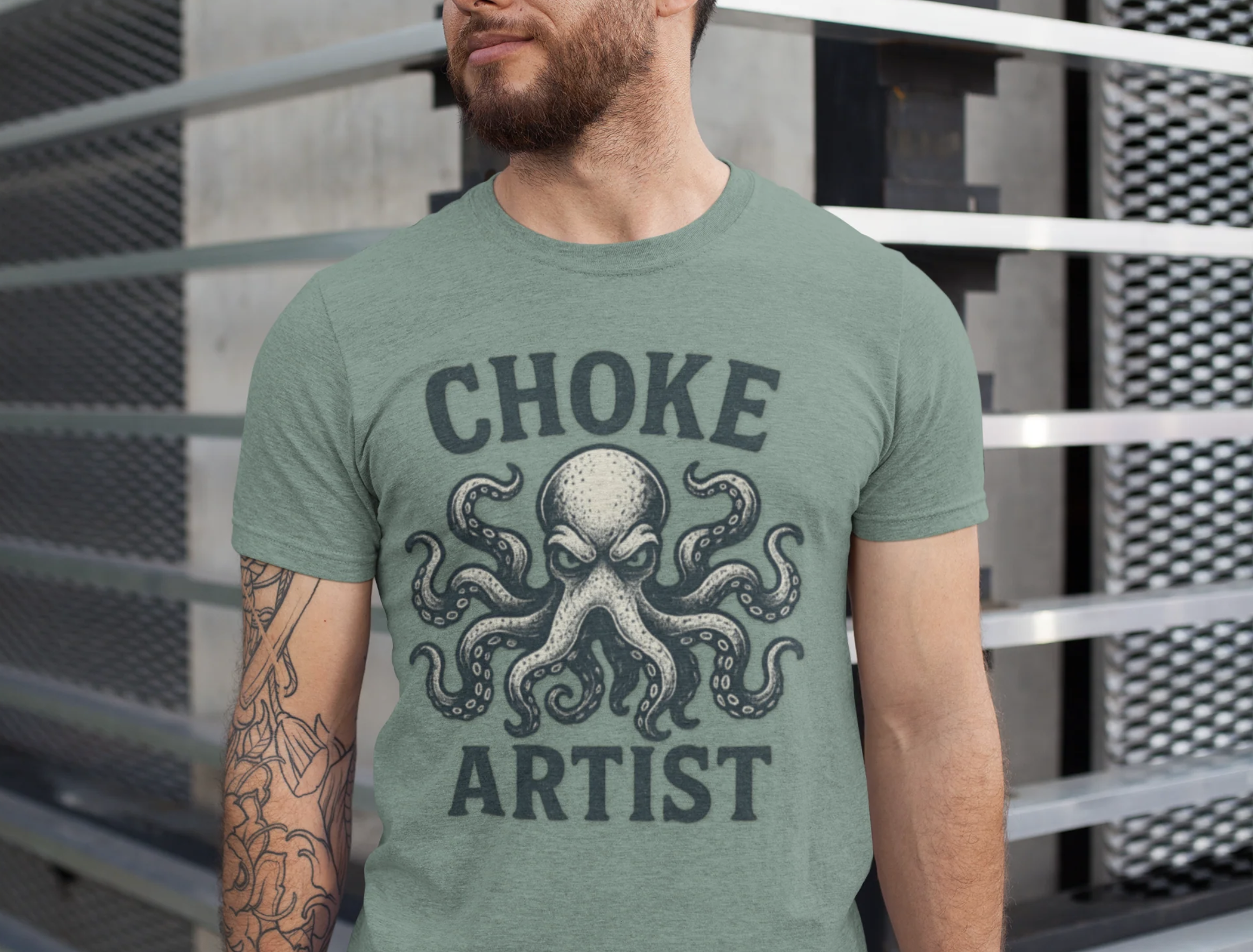 Choke Artist Octopus BJJ Men/Unisex T-Shirt Choke Artist Octopus BJJ Men/Unisex T-Shirt