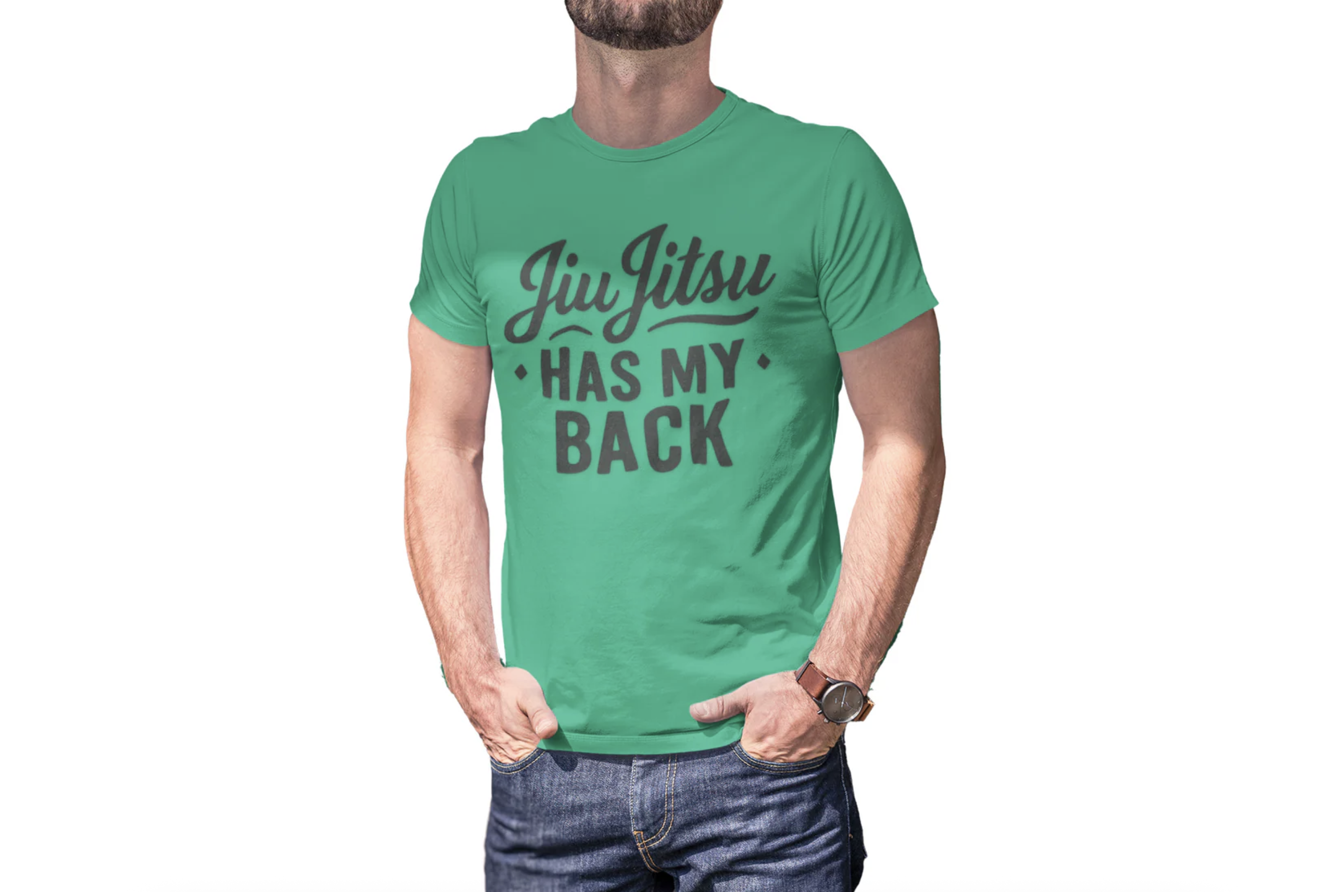 Jiu Jitsu Has My Back BJJ Men/Unisex T-Shirt product thumbnail image Jiu Jitsu Has My Back BJJ Men/Unisex T-Shirt product thumbnail image