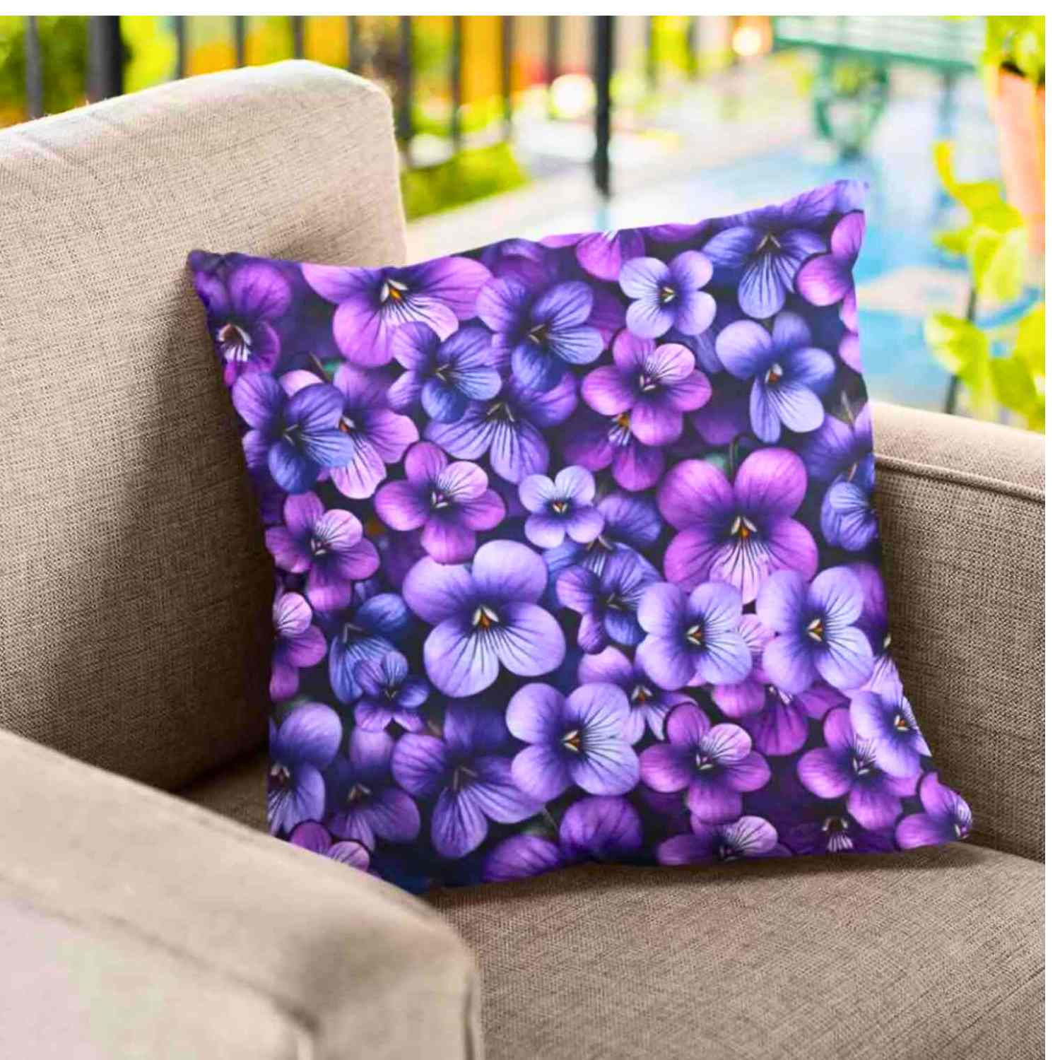 Vibrant Floral Pillowcase | Cozy Home Décor, Gift for Her, Bedroom Accent, Flower Print, Spring Decor product thumbnail image