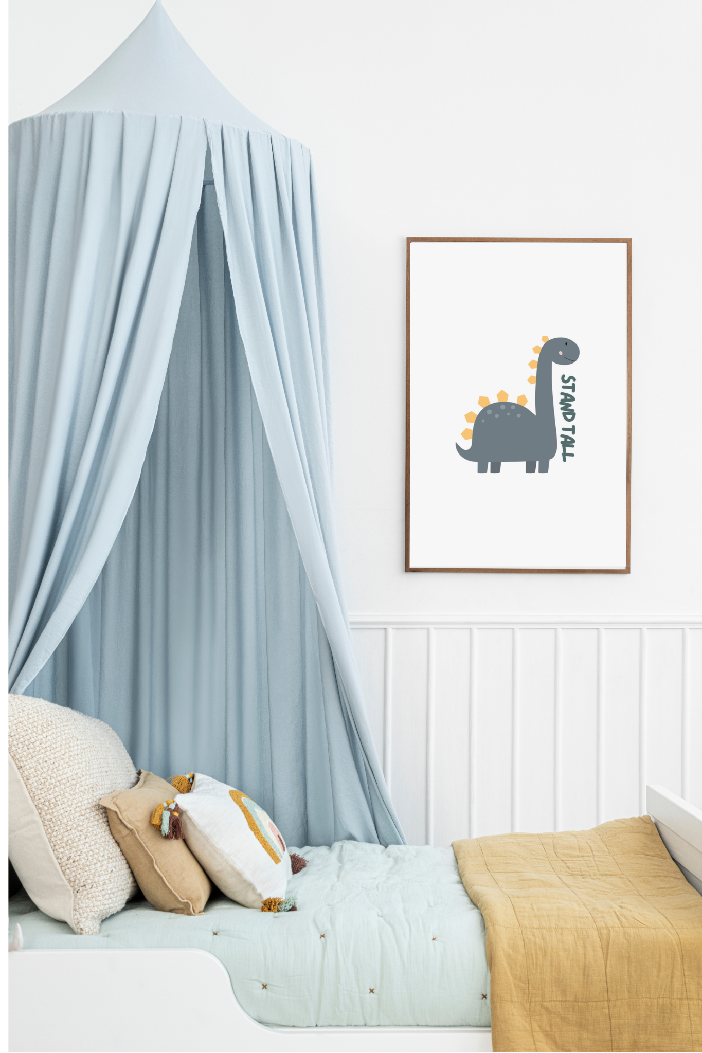 Dinosaur Motivational Poster, Children's Room Decor, Stand Tall Art Print, Classroom Wall Art, Playroom Design