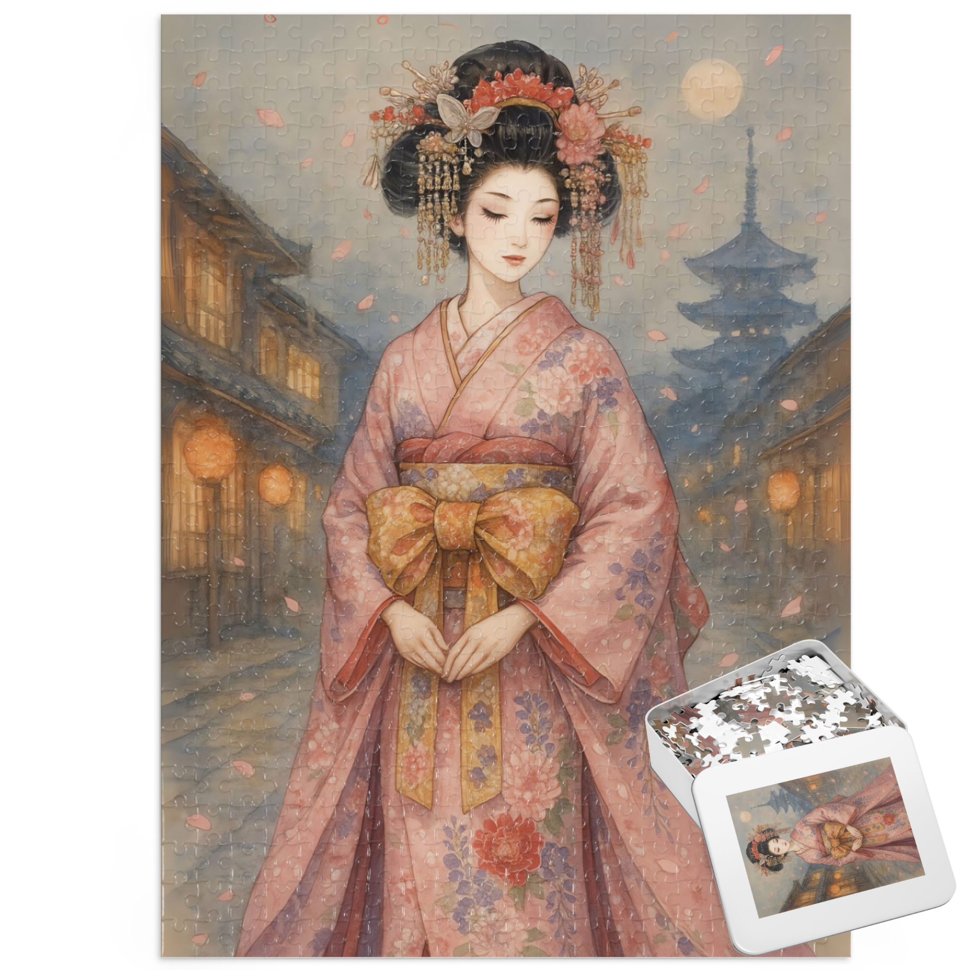 Moonlit Sakura Dream: A Puzzle of Japanese Elegance product thumbnail image