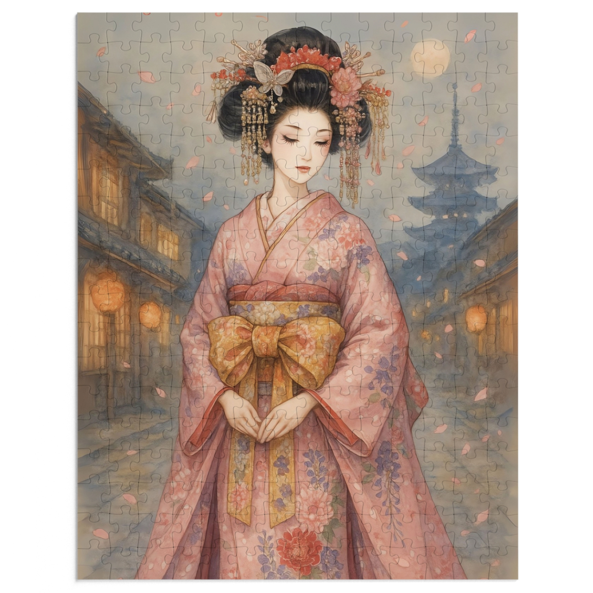 Moonlit Sakura Dream: A Puzzle of Japanese Elegance product thumbnail image