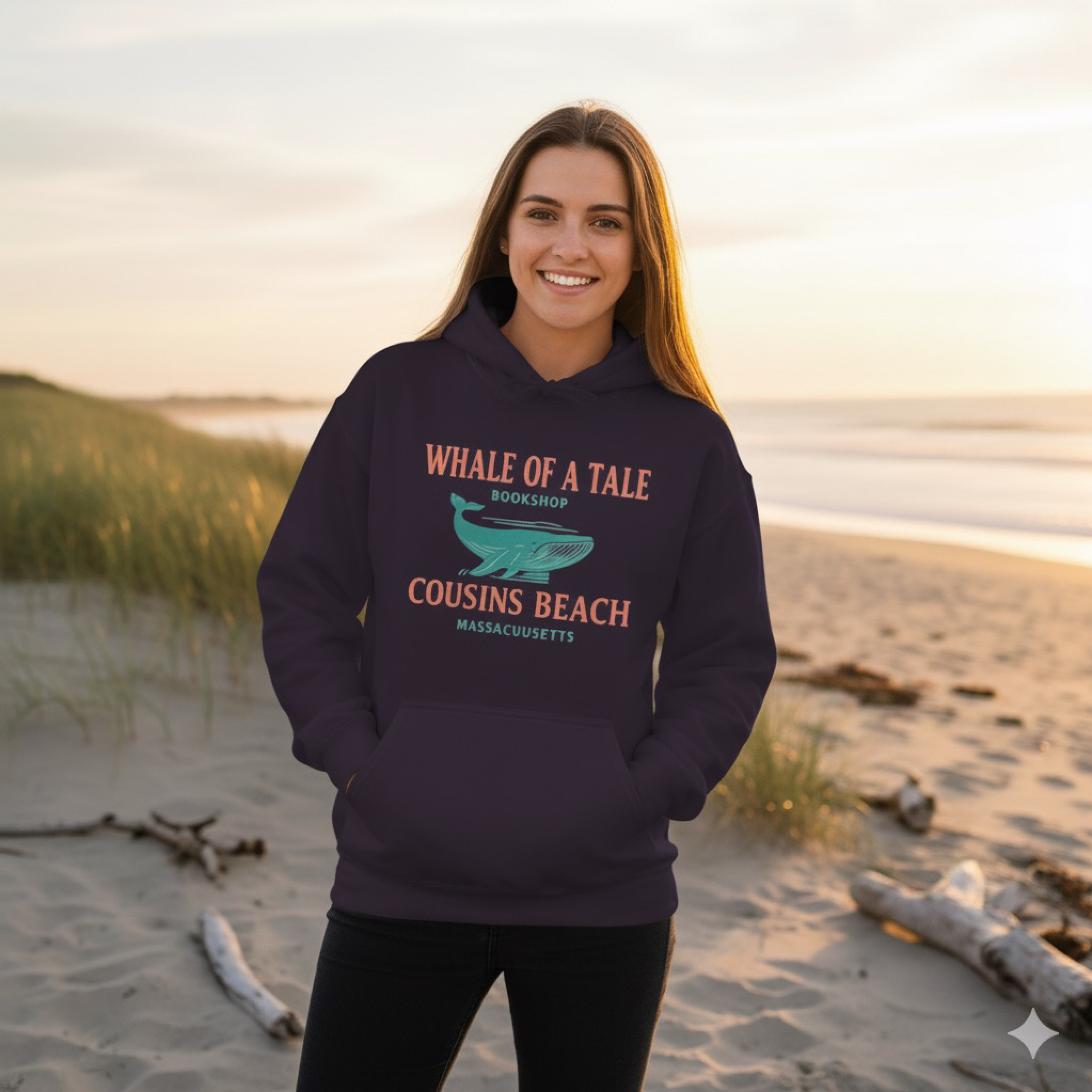 The Summer I Turned Pretty Hoodie  Cousins Beach Whale of a Tale Bookshop Sweatshirt Cozy Unisex Pullover Hoodie Gift product thumbnail image