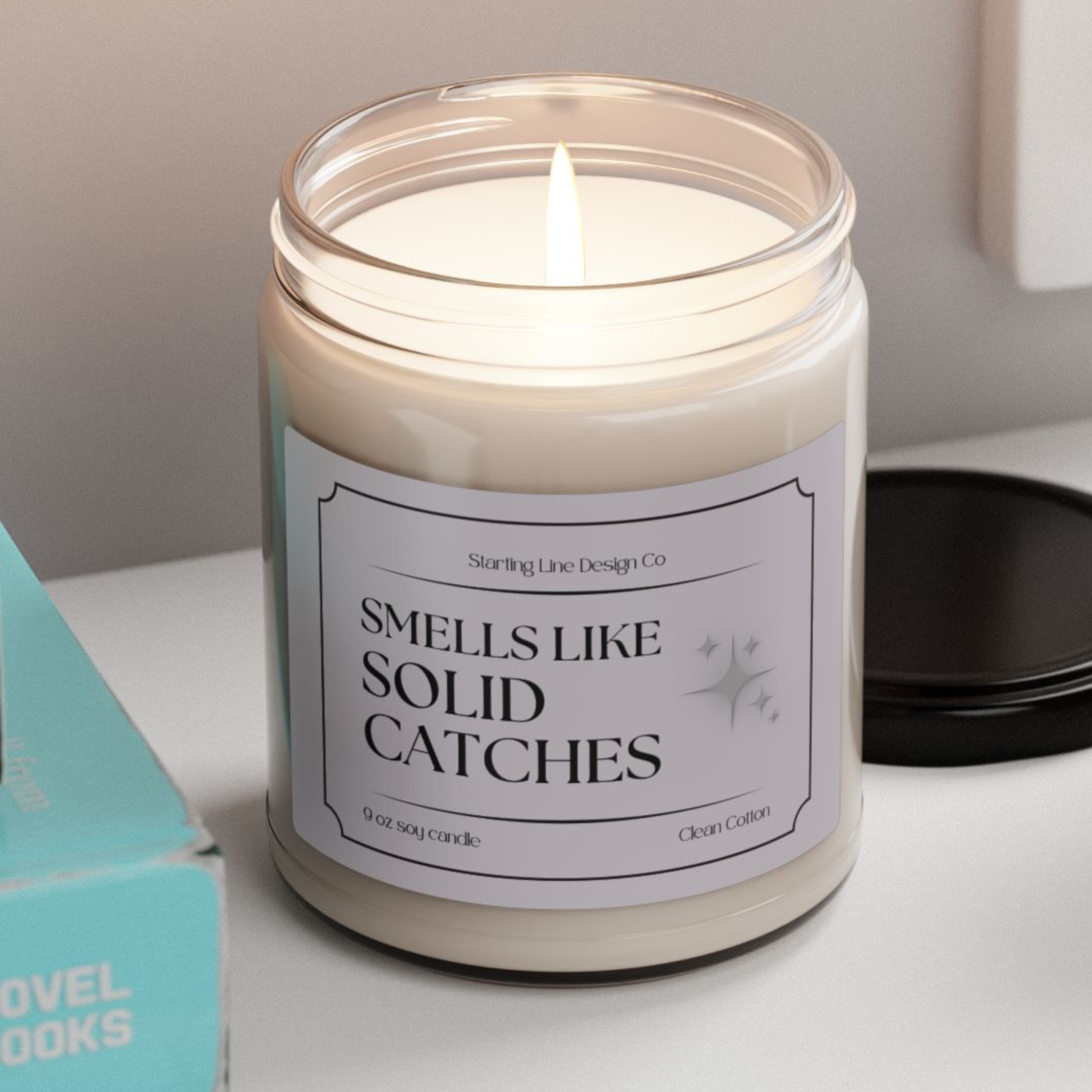 'Smells Like Solid Catches' - Funny Colorguard Winterguard Candle product thumbnail image
