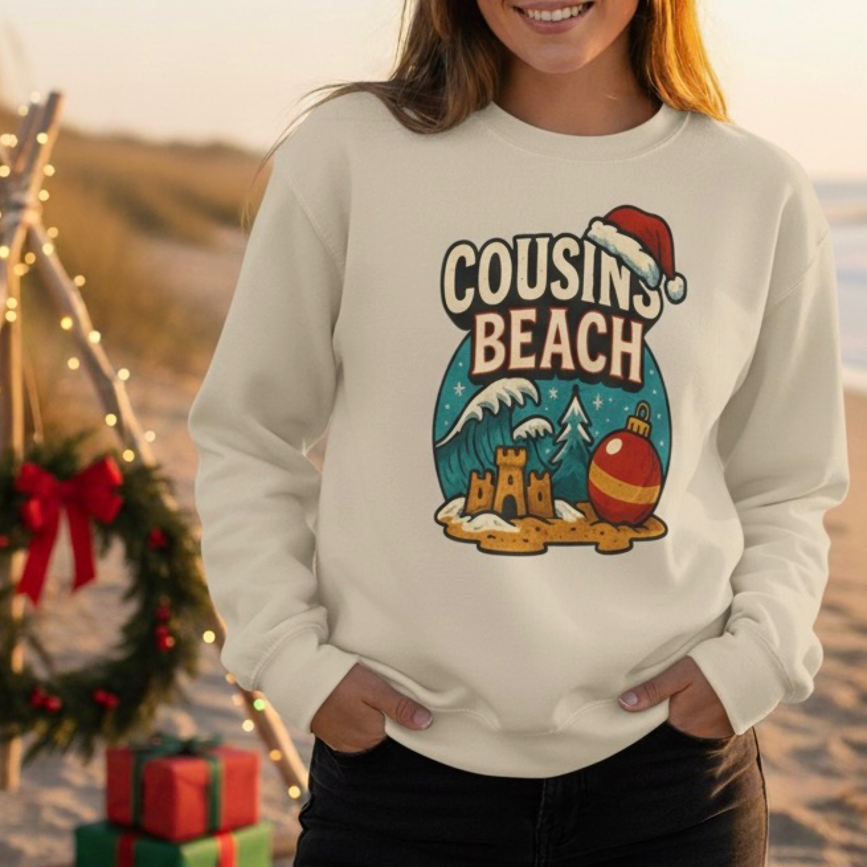 The Summer I Turned Pretty Cousins Beach Ma Christmas Sweatshirt Cozy Holiday Crewneck Pullover Team Conrad Belly Jeremiah