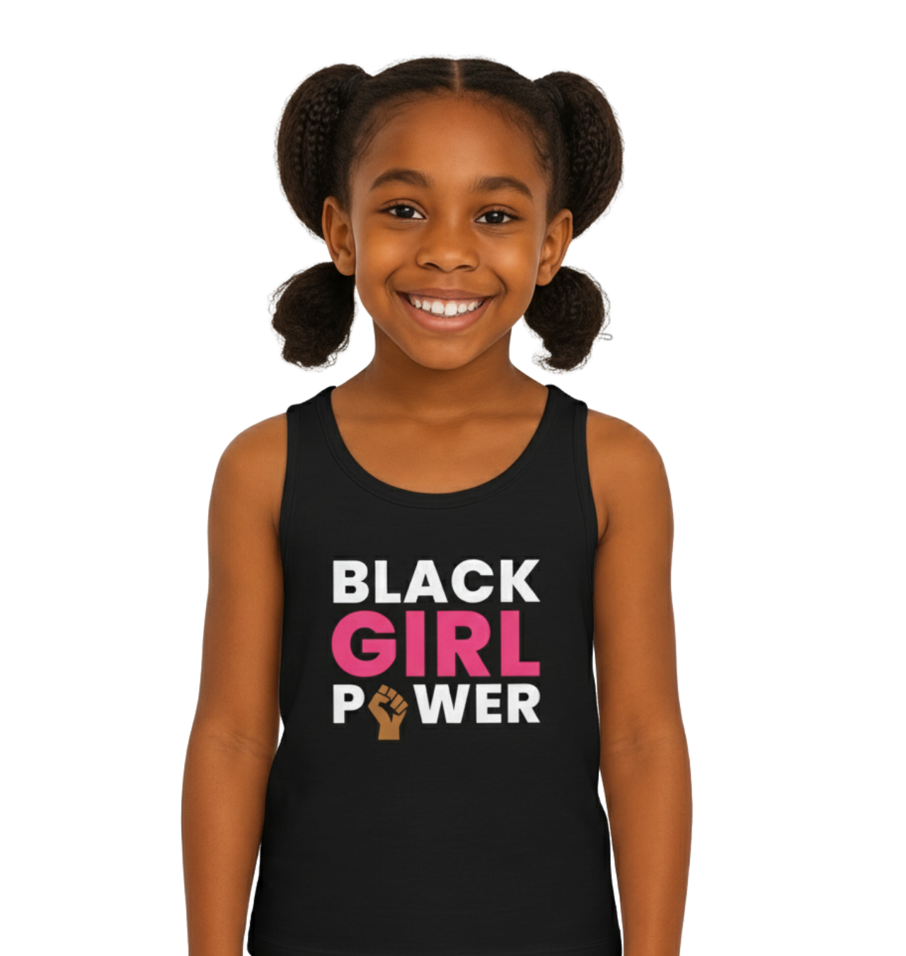 BLACK GIRL POWER Kid's Jersey Tank Top | BLK GIRL COLLECTION product thumbnail image BLACK GIRL POWER Kid's Jersey Tank Top | BLK GIRL COLLECTION product thumbnail image