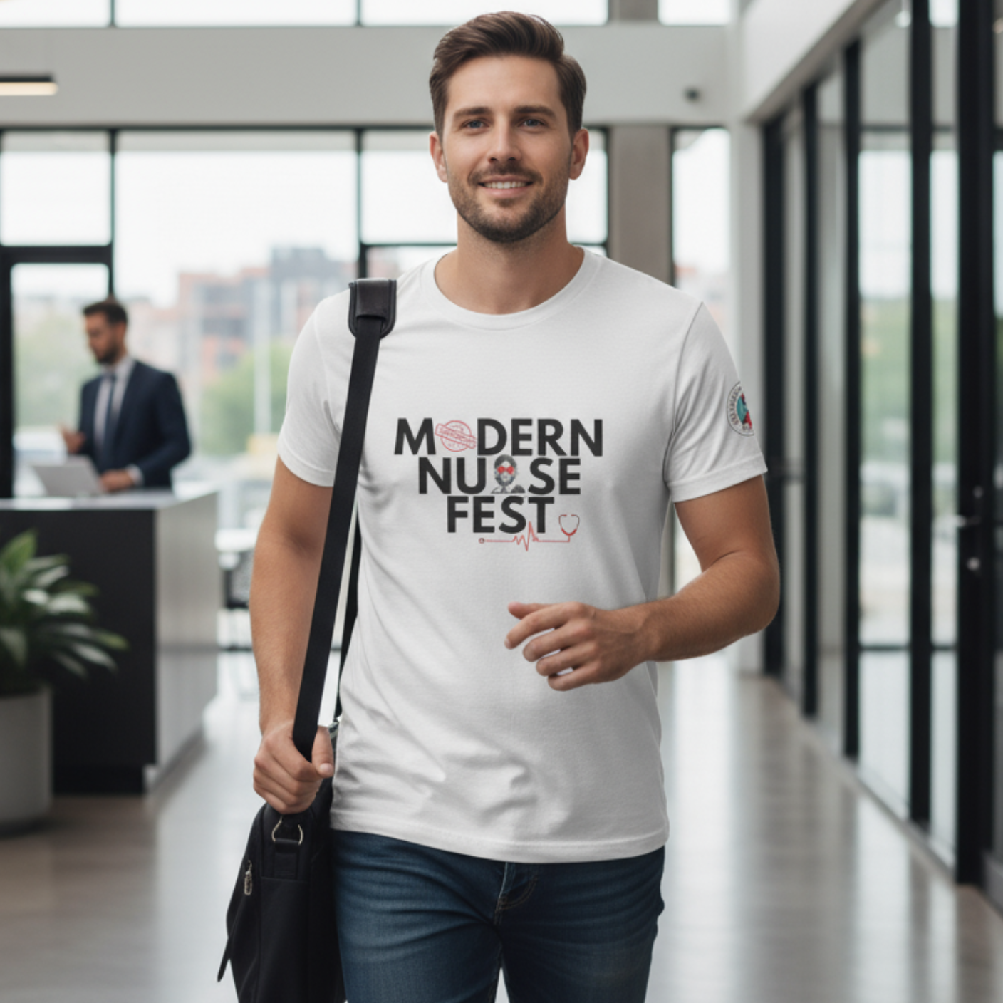 Modern Nurse Fest Logo Tee