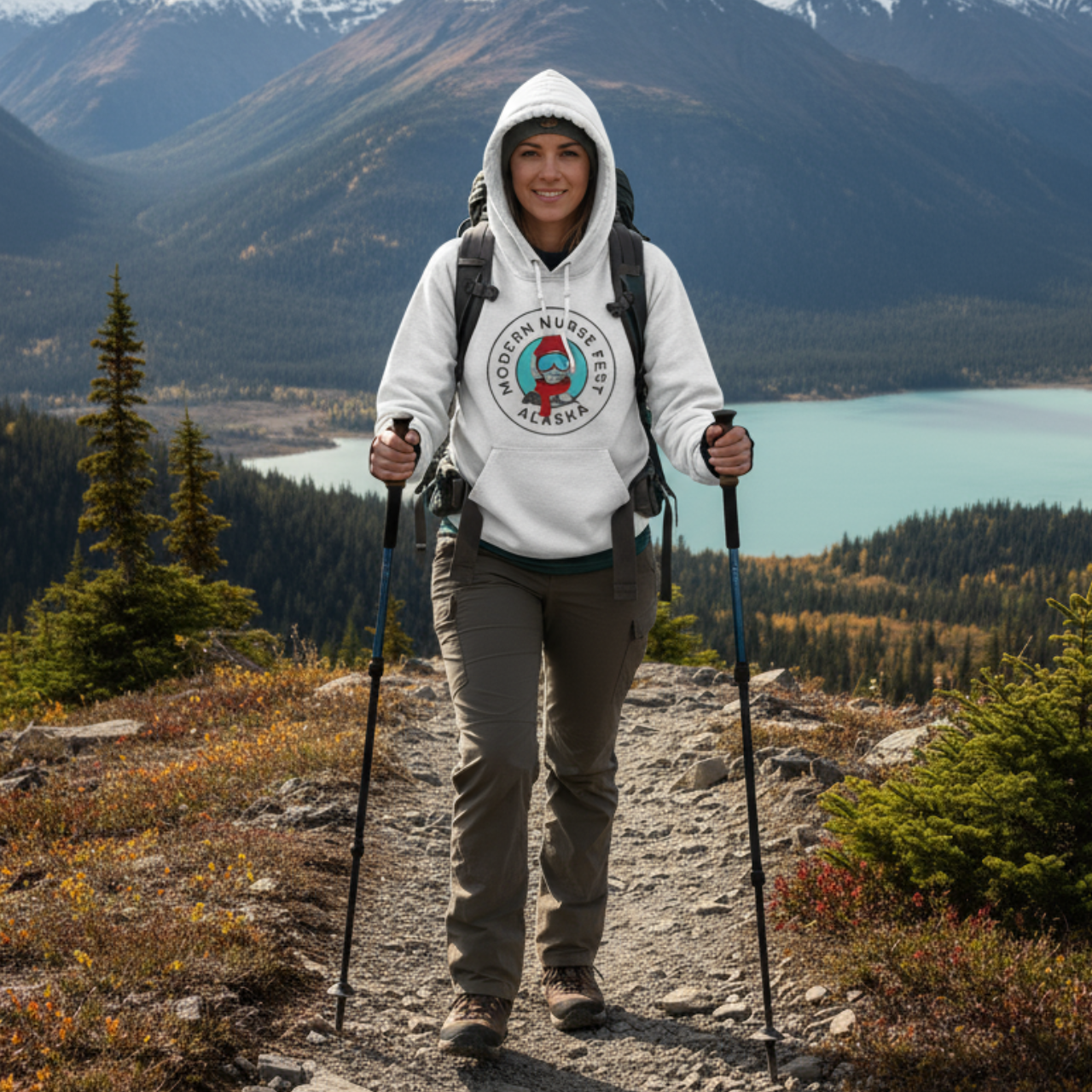 Modern Nurse Fest Alaska Hoodie for All Activities Modern Nurse Fest Alaska Hoodie for All Activities