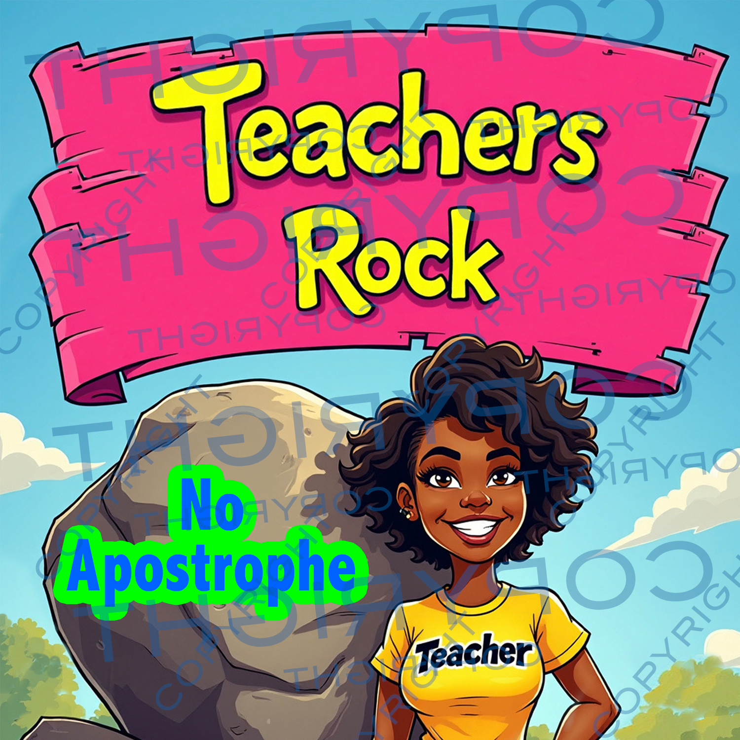 Teachers Rock, Oh Yeah! - Softstyle T-Shirt product thumbnail image Teachers Rock, Oh Yeah! - Softstyle T-Shirt product thumbnail image