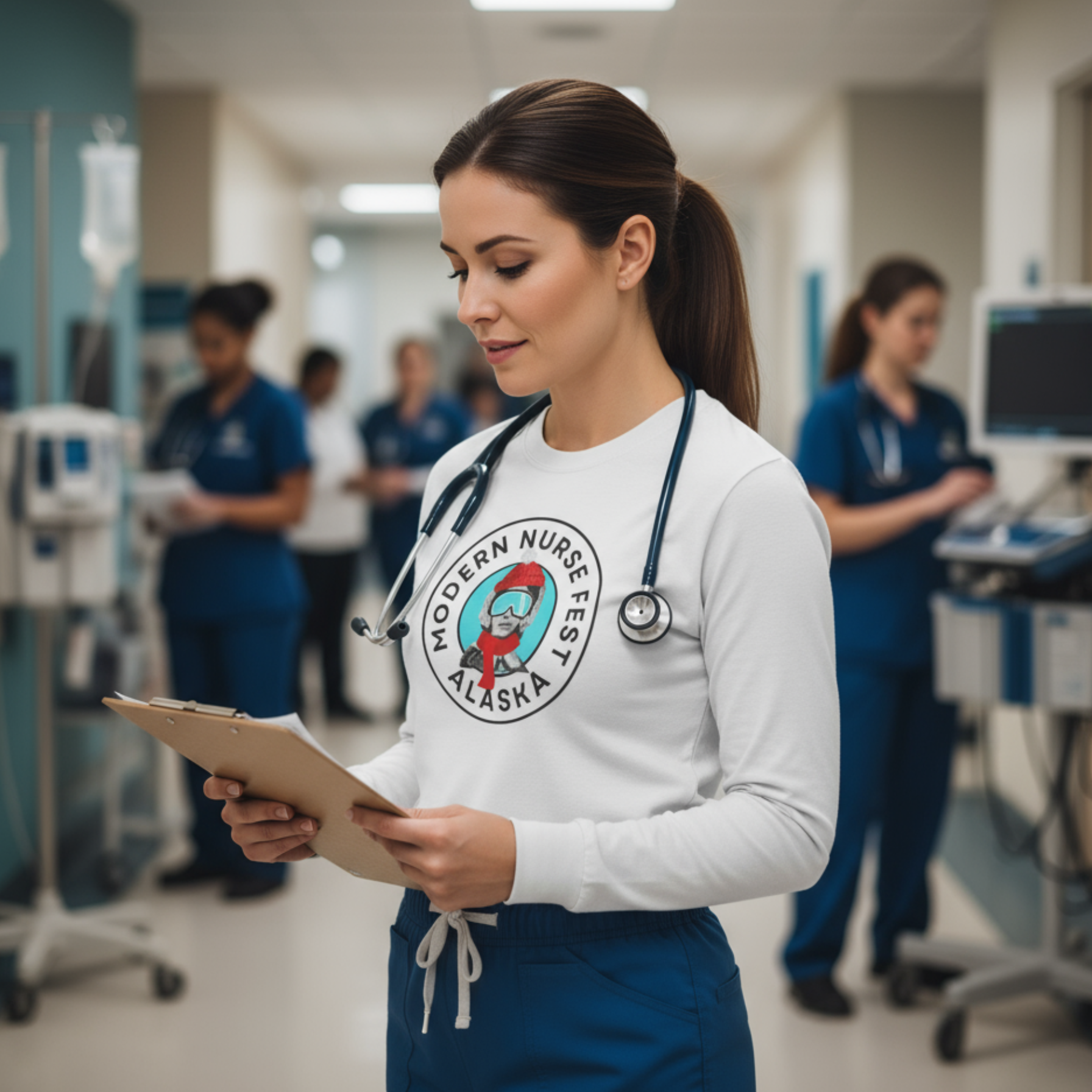 AK Modern Nurse Fest Long Sleeve product thumbnail image AK Modern Nurse Fest Long Sleeve product thumbnail image