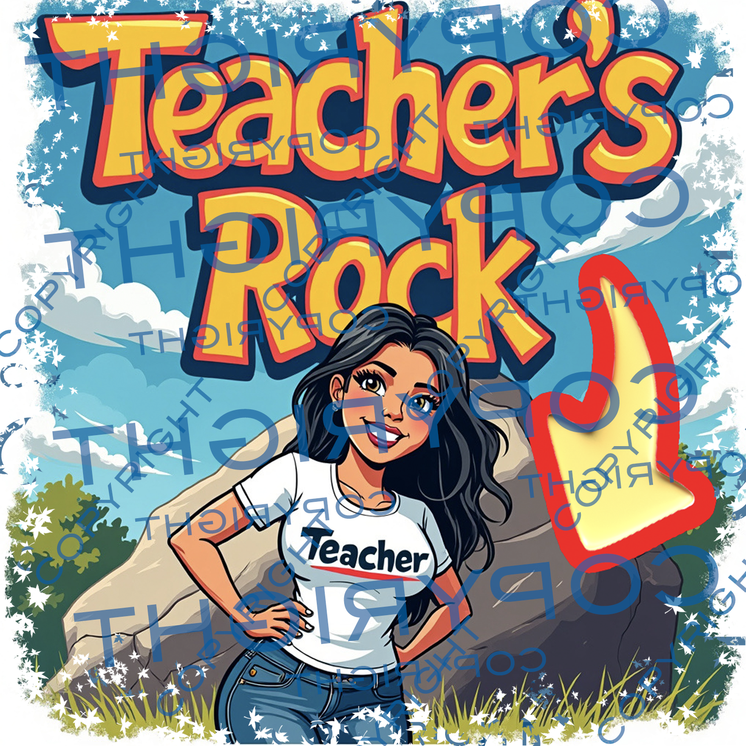 Teachers Rock - Softstyle T-Shirt  product thumbnail image