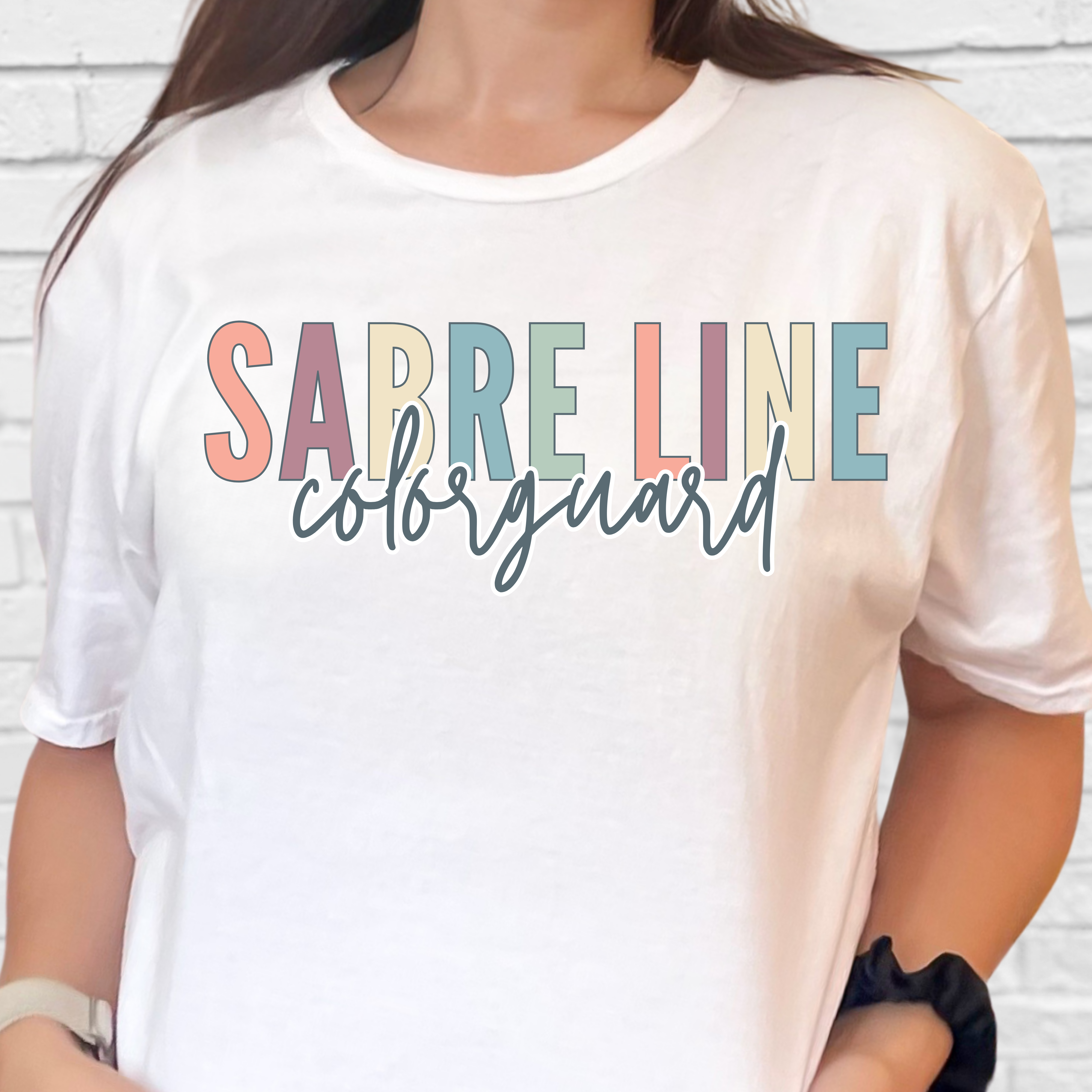 Starting Line Design Co - Sabre Line Colorful Varsity Tee product thumbnail image Starting Line Design Co - Sabre Line Colorful Varsity Tee product thumbnail image