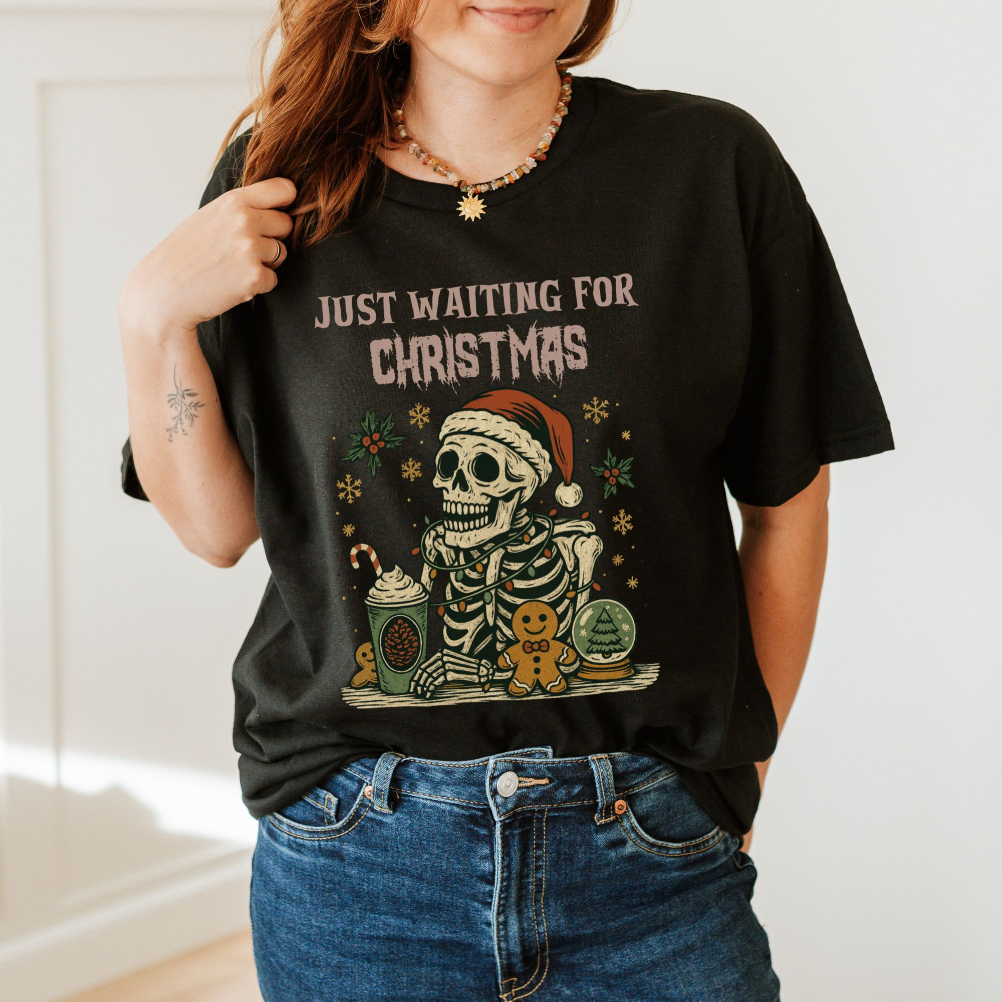 Skeleton Christmas T-shirt