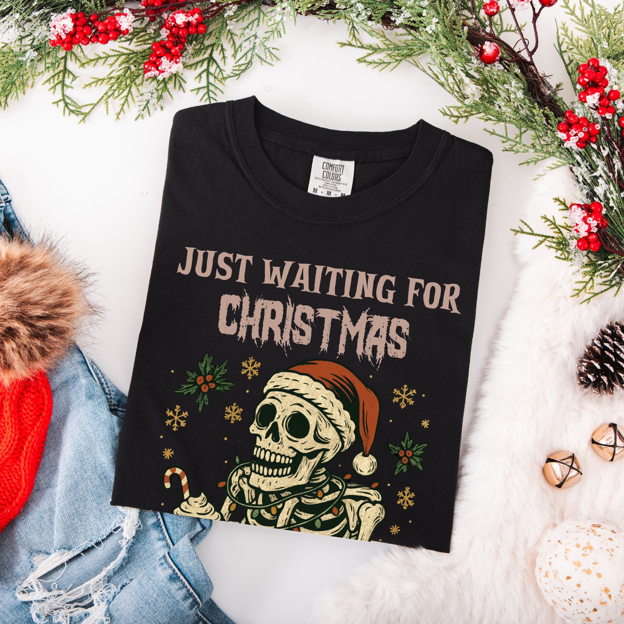 Skeleton Christmas T-shirt product thumbnail image