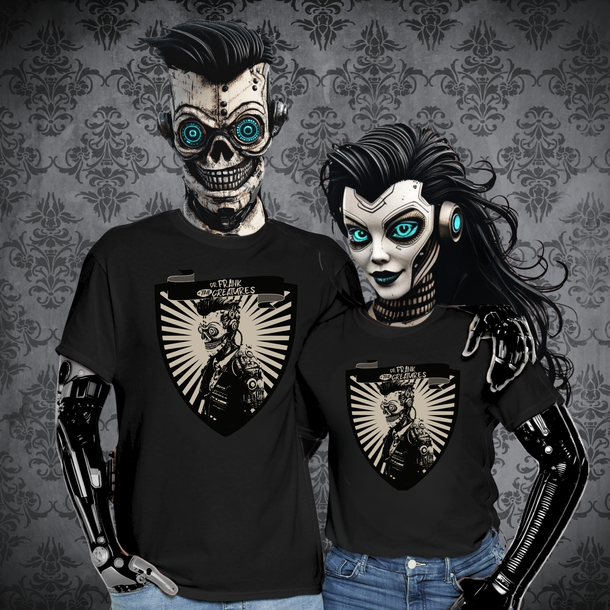 "Cyber Frank Classic"- Dr. Frank and The Creatures Unisex T-Shirt product thumbnail image "Cyber Frank Classic"- Dr. Frank and The Creatures Unisex T-Shirt product thumbnail image