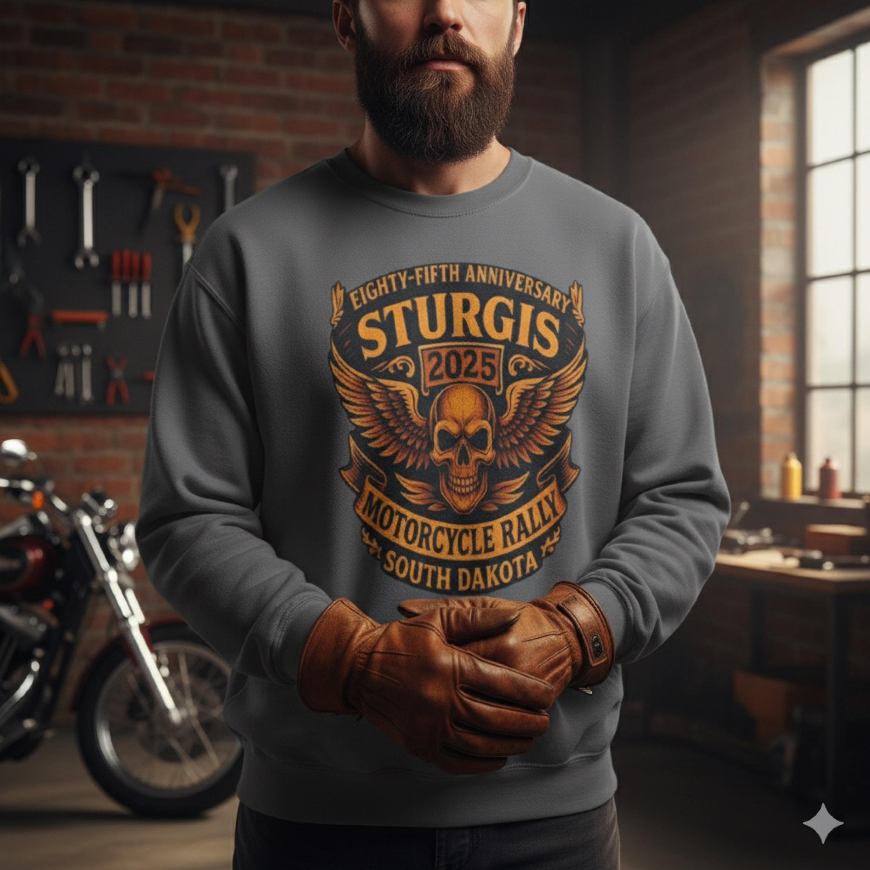 Sturgis 2025 85th Anniversary Motorcycle Rally Sweatshirt Unisex Biker Skull Crewneck Harley Davidson Indian Heavy Blend Sturgis 2025 85th Anniversary Motorcycle Rally Sweatshirt Unisex Biker Skull Crewneck Harley Davidson Indian Heavy Blend