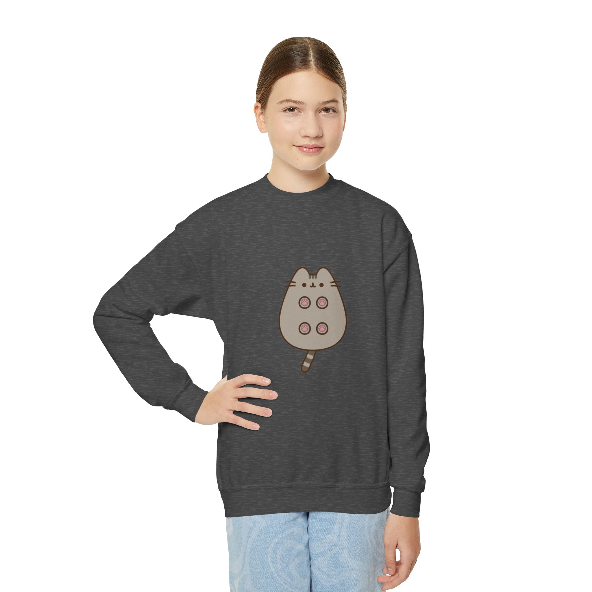 Personalized Youth Sweatshirt, for Friends, Casual Wear, Custom Birthday Gift, Holiday Apparel, Comfortable Sweater for ages 10-16 years product thumbnail image