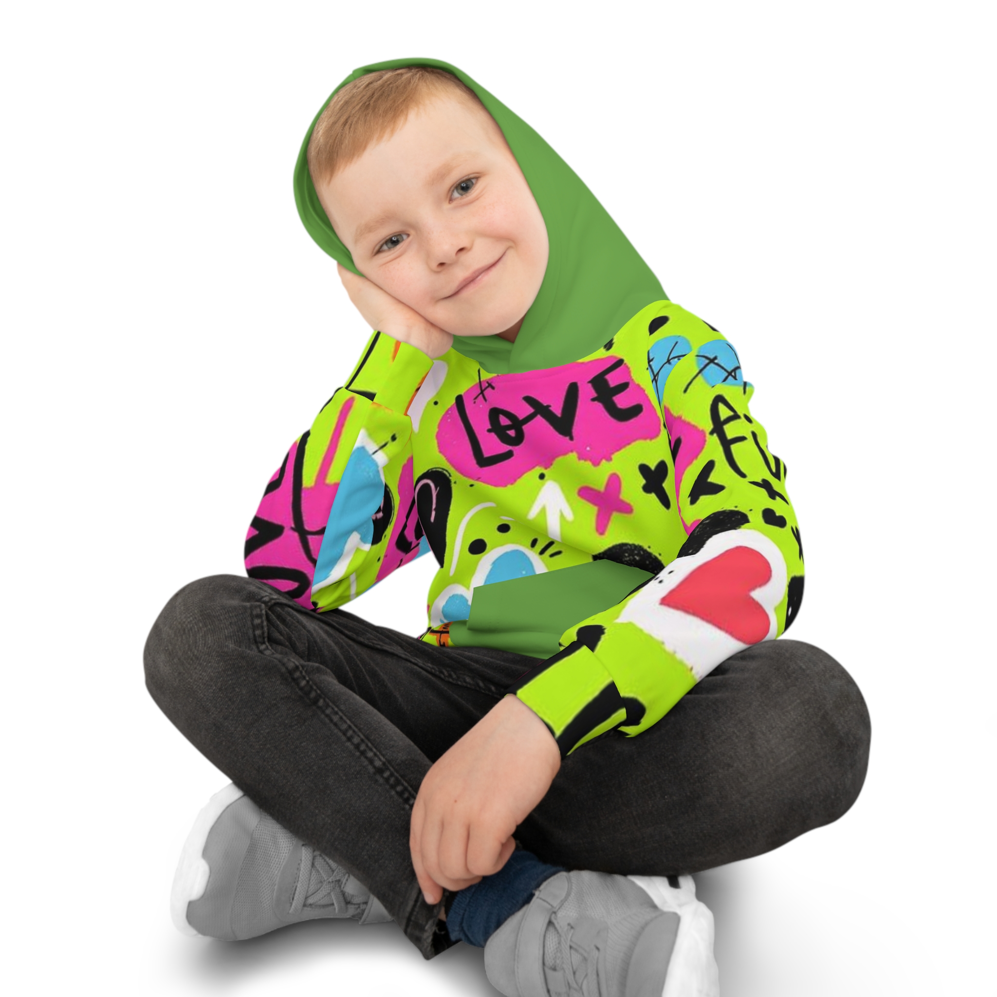 Personalized Children's Hoodie, Custom Kids Outerwear, Cozy Playground Wear, Gift for Birthdays, For ages 6-10 years old product thumbnail image Personalized Children's Hoodie, Custom Kids Outerwear, Cozy Playground Wear, Gift for Birthdays, For ages 6-10 years old product thumbnail image