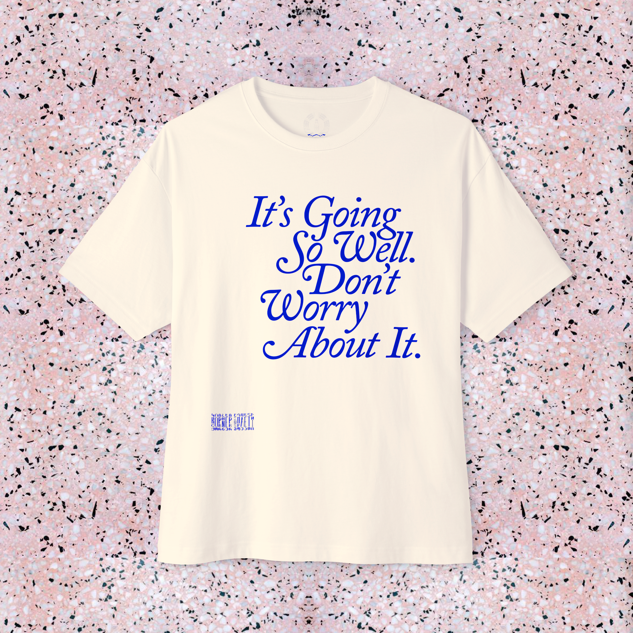 US - "It's Going So Well" Unisex Oversized Boxy Tee product thumbnail image US - "It's Going So Well" Unisex Oversized Boxy Tee product thumbnail image