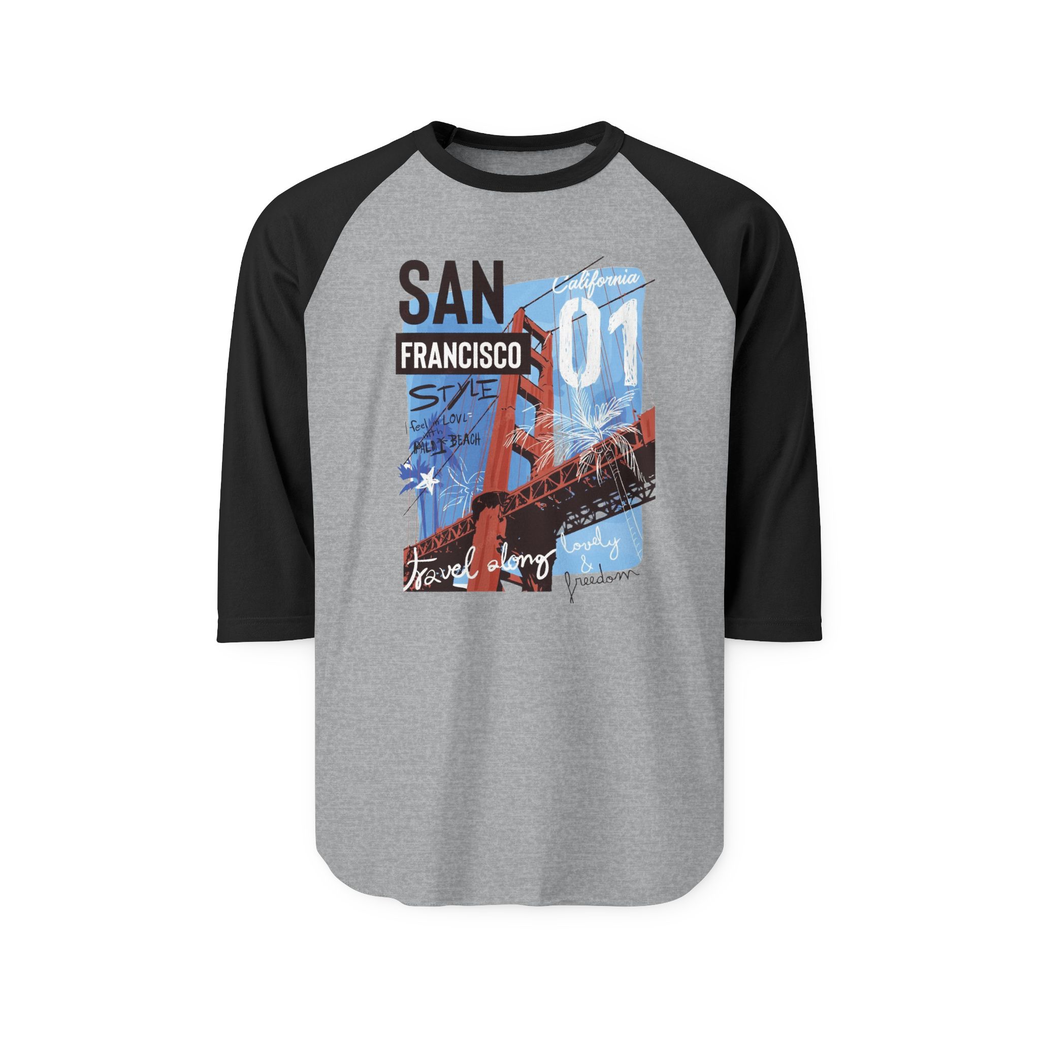 Personalized Raglan Shirt, Comfortable Tee for Everyday Wear, Perfect for Birthdays, Sports Fans, Unisex Apparel, Gift for Her/Him product thumbnail image