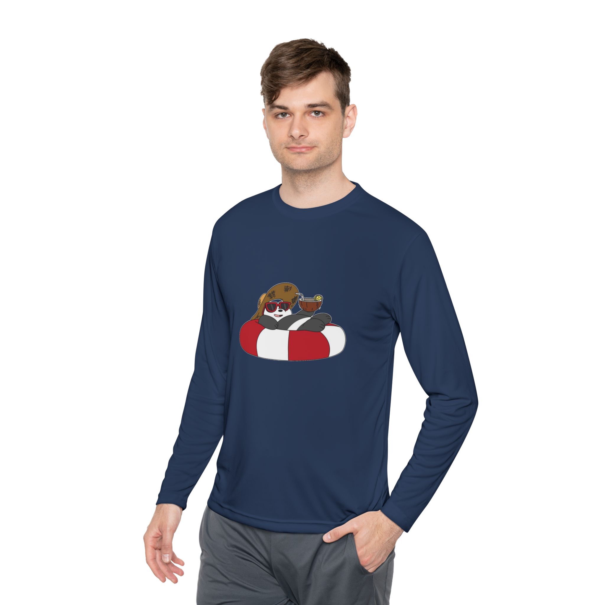 Personalized Lightweight Long Sleeve T-shirt, Stylish Comfort Tee, Everyday Wear, Casual Style, Gift for Him or Her, Perfect for Birthdays product thumbnail image