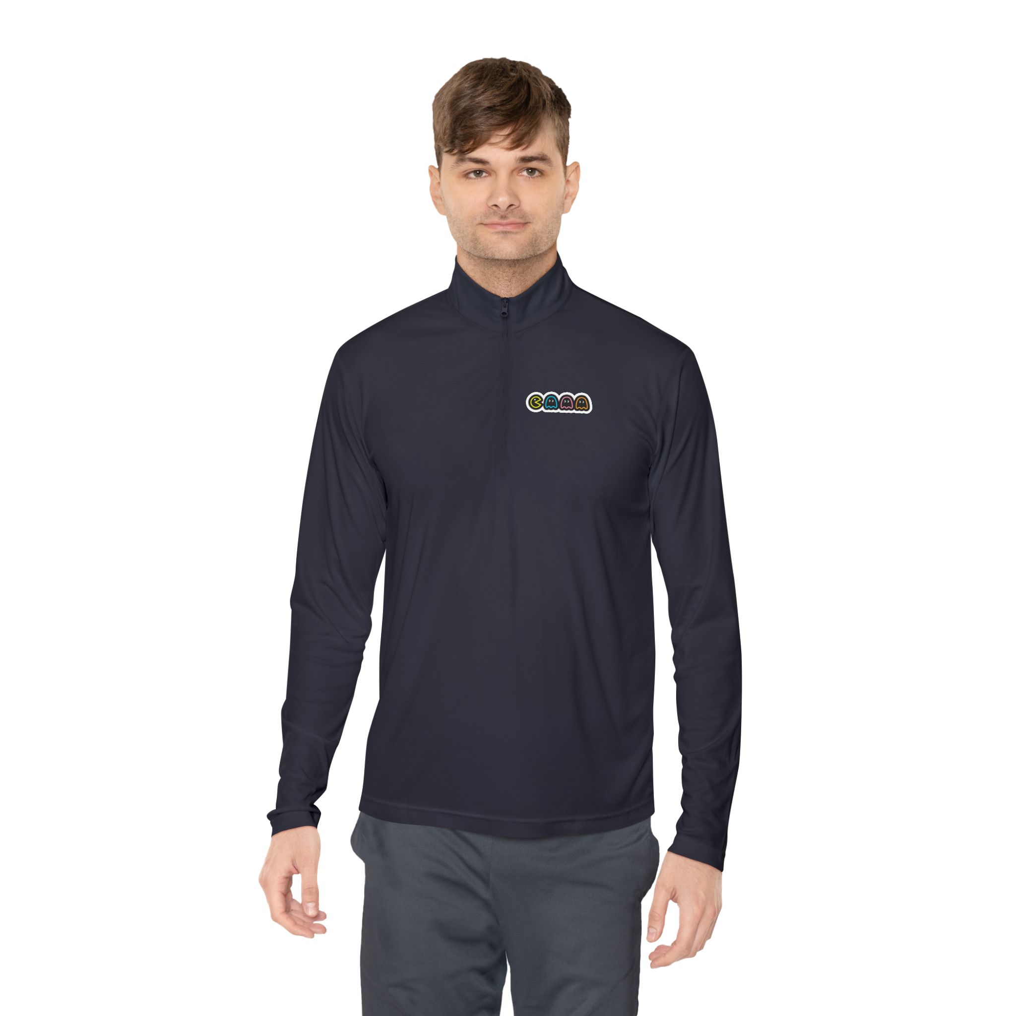 Personalized Quarter-Zip Long Sleeve T-shirt, Unisex Sweatshirt, Casual Layering, Perfect for Friends, Athletic Wear, Gift for Her/Him product thumbnail image Personalized Quarter-Zip Long Sleeve T-shirt, Unisex Sweatshirt, Casual Layering, Perfect for Friends, Athletic Wear, Gift for Her/Him product thumbnail image
