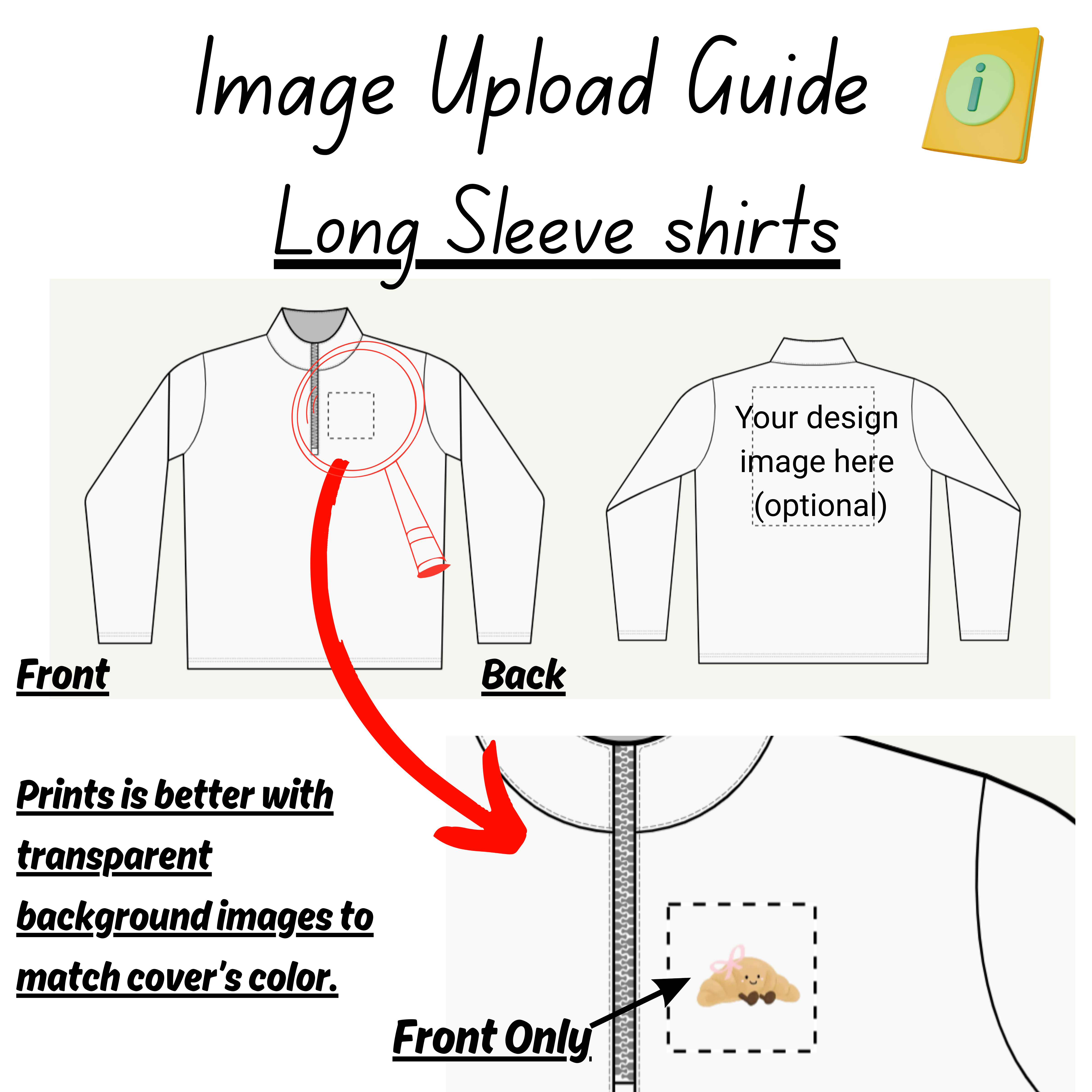 Personalized Quarter-Zip Long Sleeve T-shirt, Unisex Sweatshirt, Casual Layering, Perfect for Friends, Athletic Wear, Gift for Her/Him product thumbnail image Personalized Quarter-Zip Long Sleeve T-shirt, Unisex Sweatshirt, Casual Layering, Perfect for Friends, Athletic Wear, Gift for Her/Him product thumbnail image