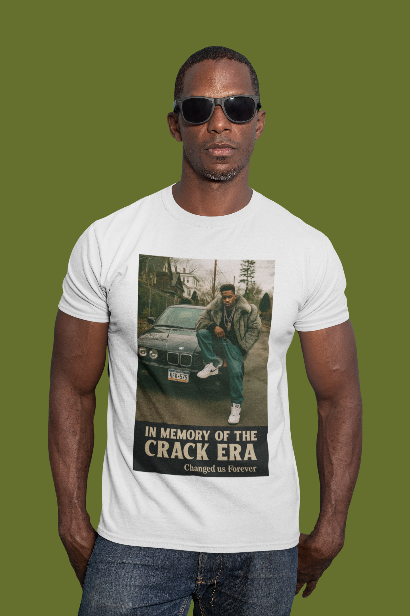 THE CAR - In Memory of the Crack Era | Vintage t-shirt, Men's Casual tee 