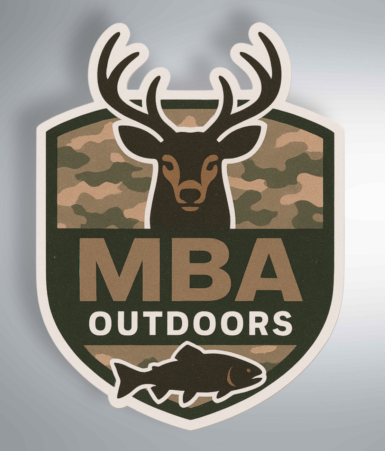 MBAOUTDOORS Camo/Fish/Deer Sticker product thumbnail image