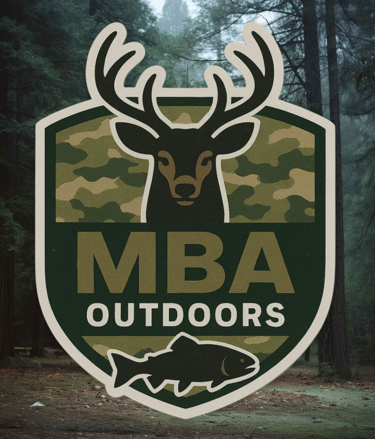 MBAOUTDOORS Camo/Fish/Deer Sticker product thumbnail image MBAOUTDOORS Camo/Fish/Deer Sticker product thumbnail image